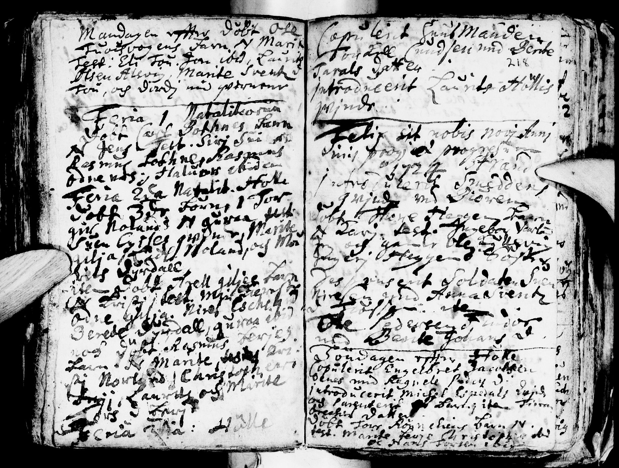 Strand sokneprestkontor, SAST/A-101828/H/Ha/Haa/L0001: Parish register (official) no. A 1, 1702-1745, p. 218
