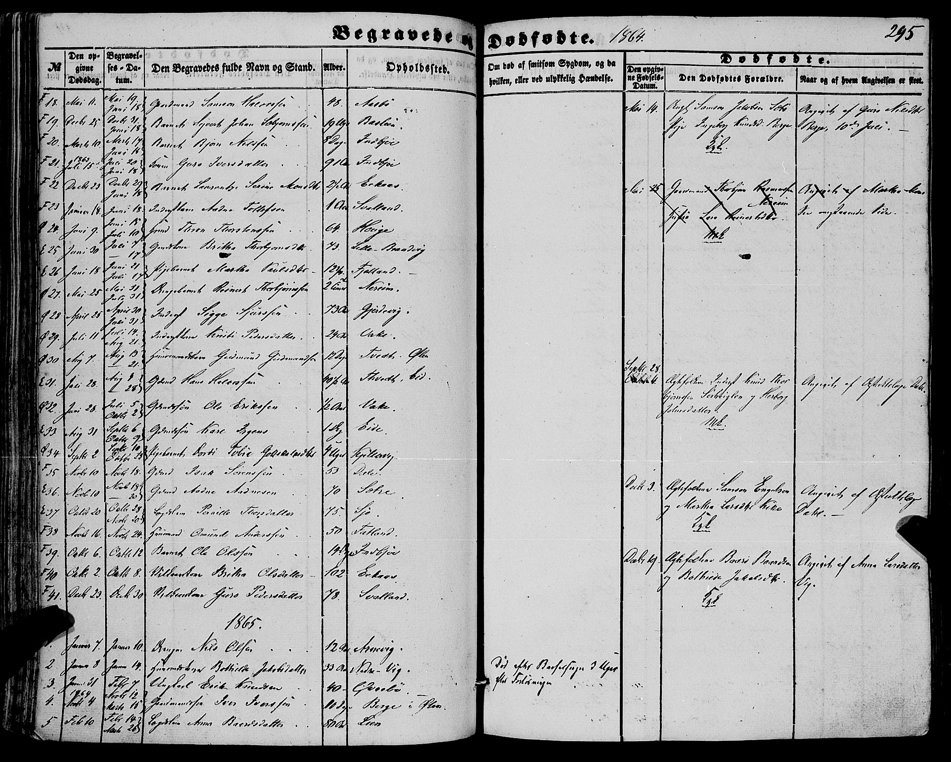 Fjelberg sokneprestembete, SAB/A-75201/H/Haa: Parish register (official) no. A 7, 1851-1867, p. 295