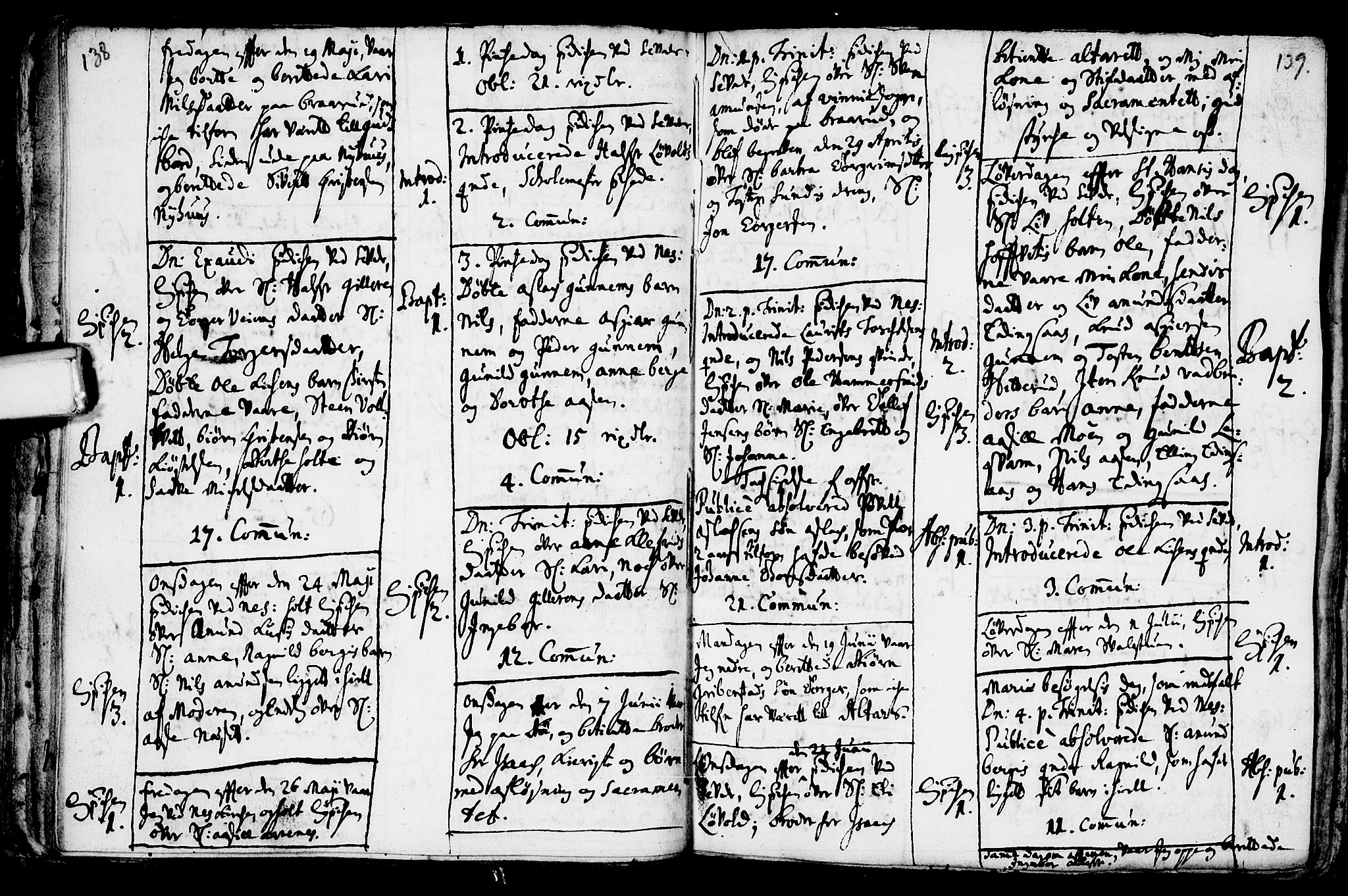 Sauherad kirkebøker, SAKO/A-298/F/Fa/L0002: Parish register (official) no. I 2, 1681-1720, p. 138-139