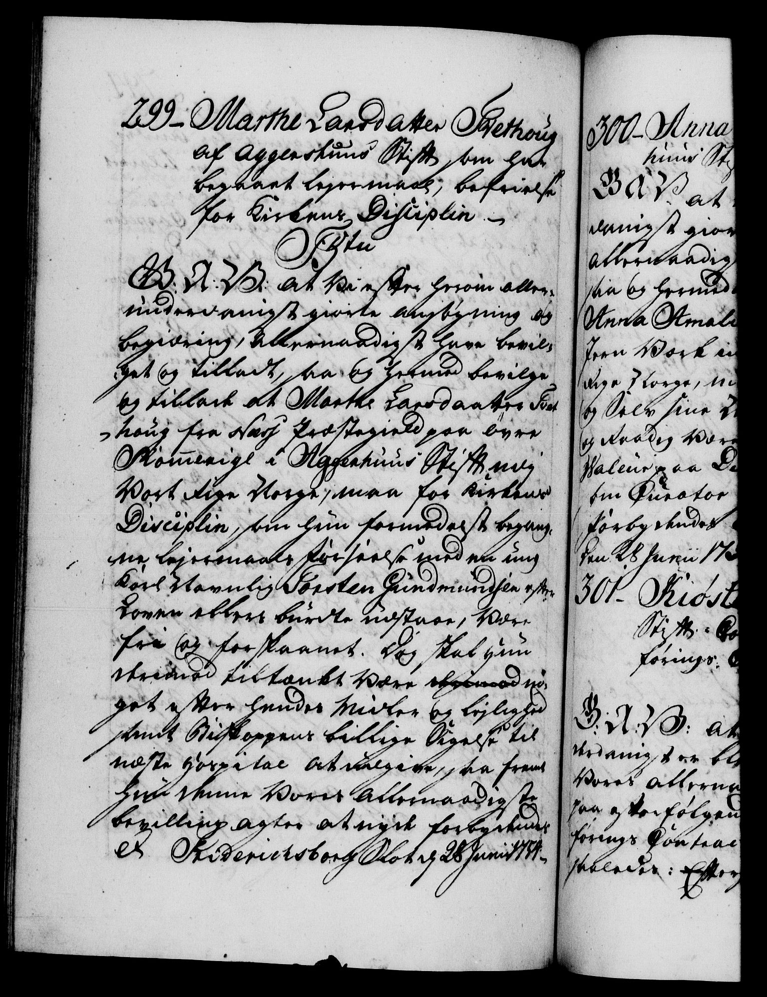 Danske Kanselli 1572-1799, AV/RA-EA-3023/F/Fc/Fca/Fcaa/L0038: Norske registre, 1753-1754, p. 794b