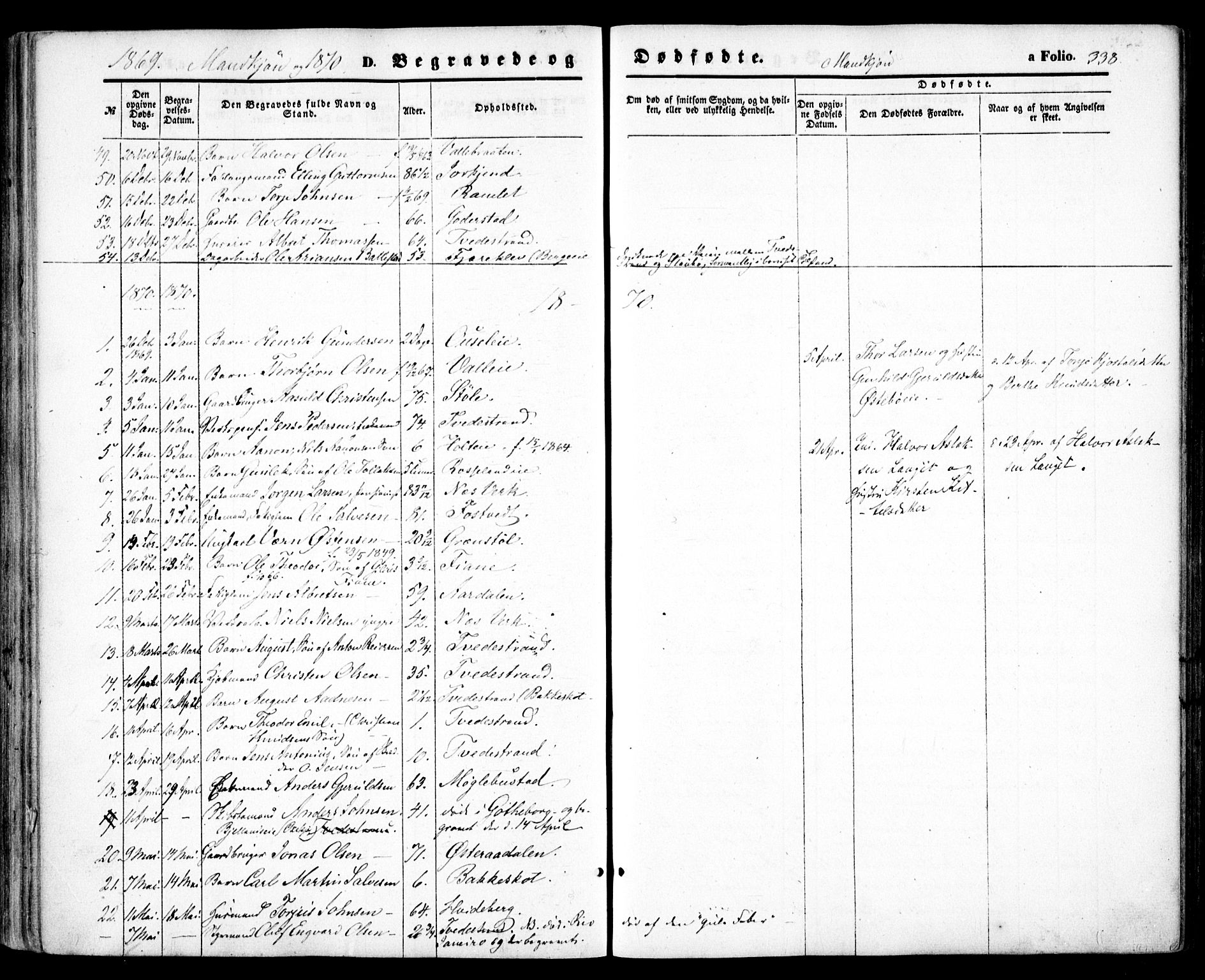 Holt sokneprestkontor, AV/SAK-1111-0021/F/Fa/L0009: Parish register (official) no. A 9, 1861-1871, p. 338