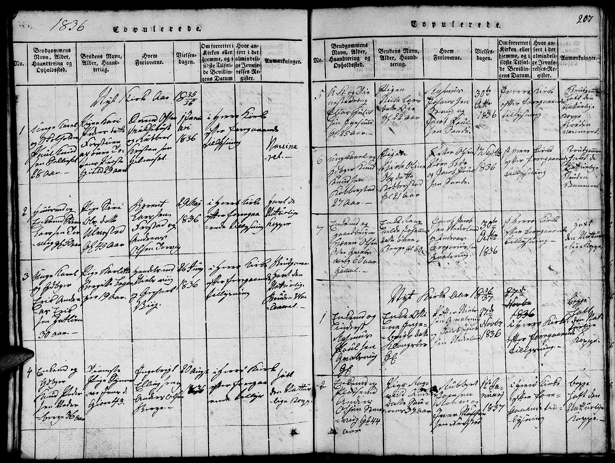 Ministerialprotokoller, klokkerbøker og fødselsregistre - Møre og Romsdal, AV/SAT-A-1454/507/L0078: Parish register (copy) no. 507C01, 1816-1840, p. 207