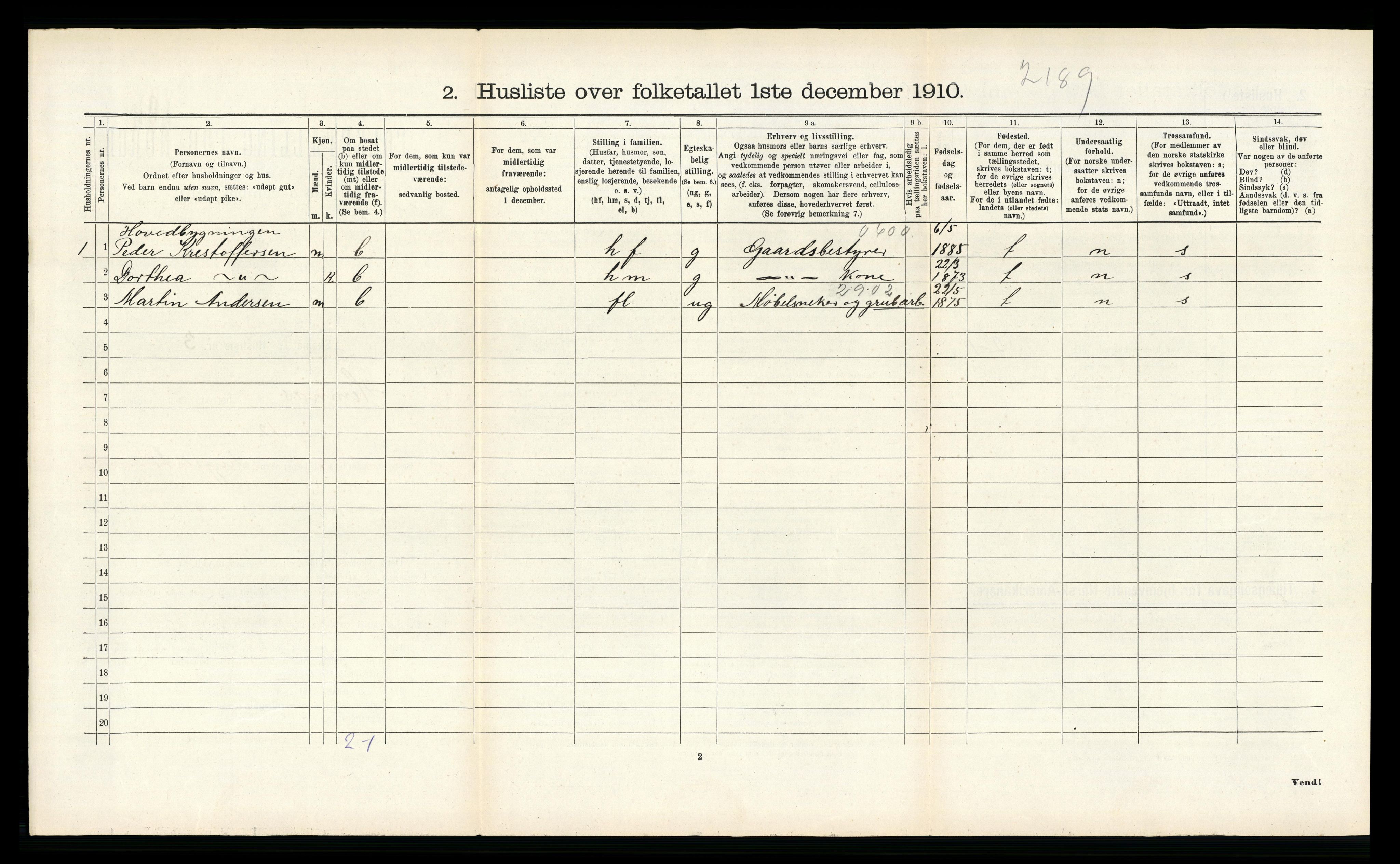 RA, 1910 census for Hemnes, 1910, p. 881