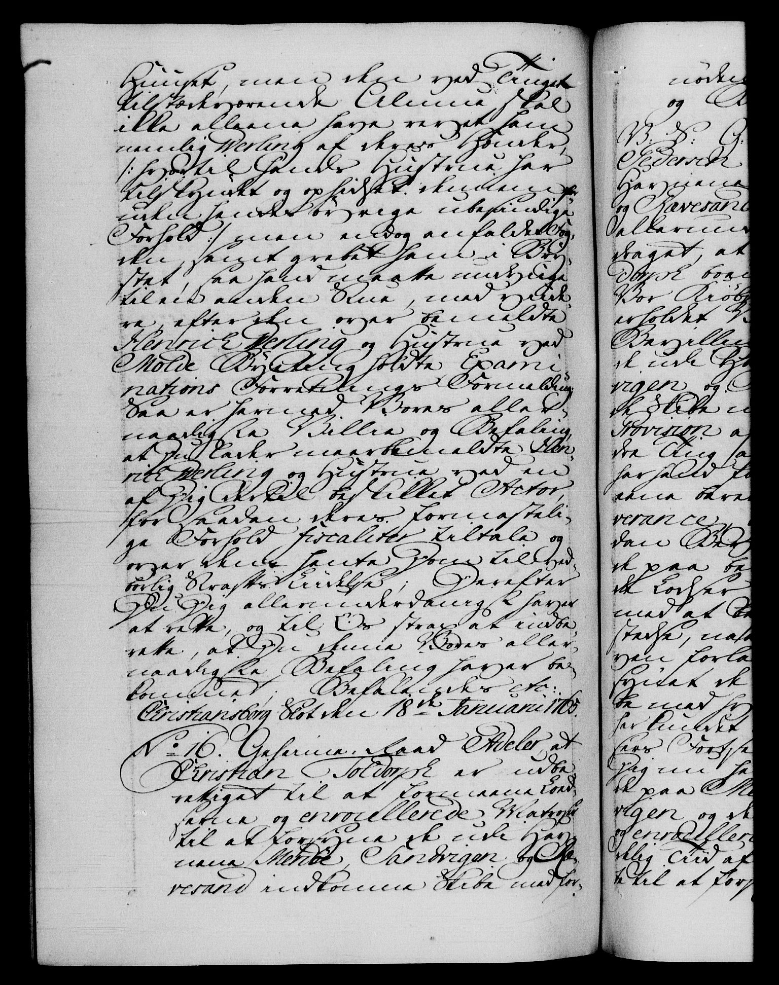 Danske Kanselli 1572-1799, AV/RA-EA-3023/F/Fc/Fca/Fcab/L0037: Norske tegnelser, 1762-1766, p. 448b