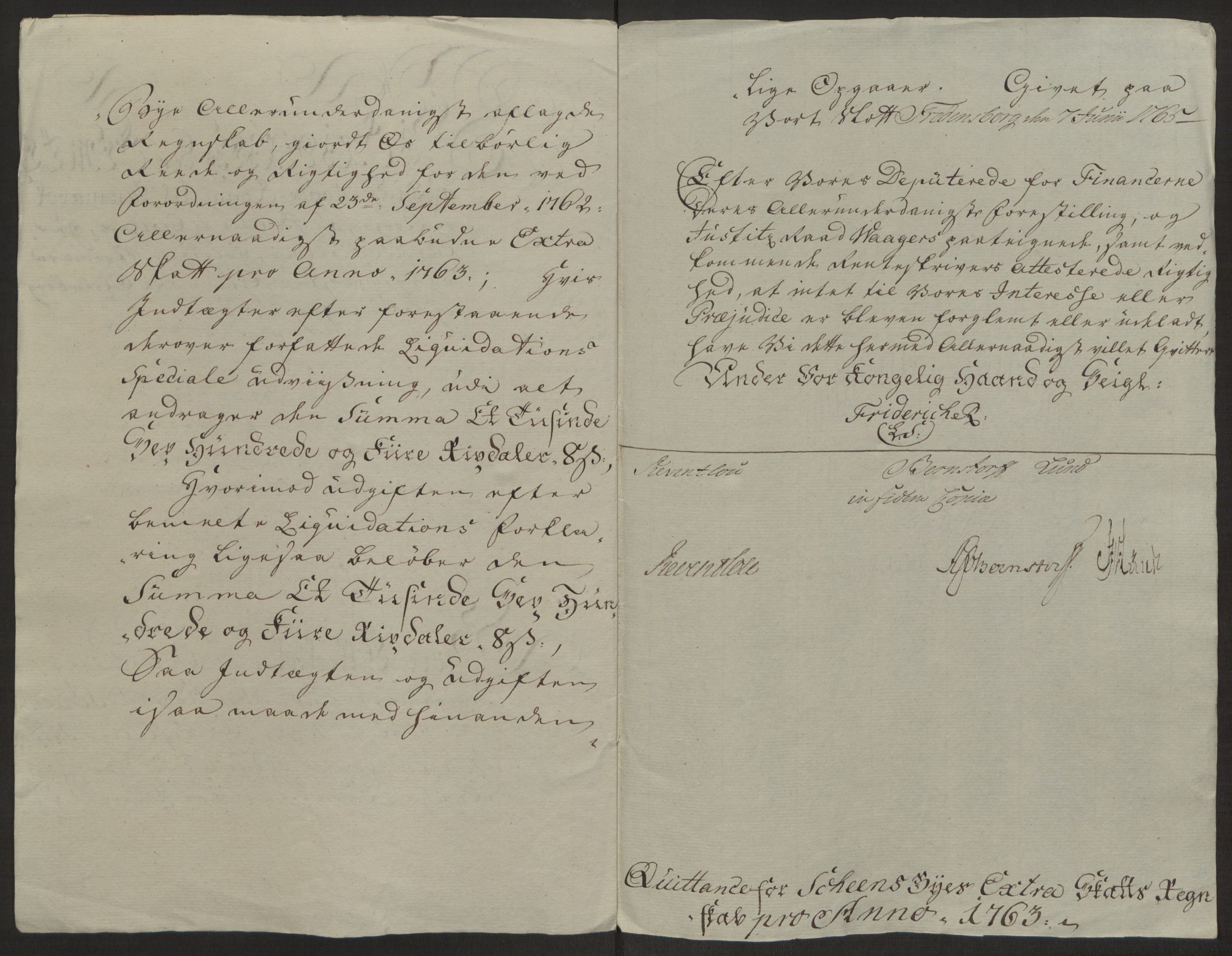 Rentekammeret inntil 1814, Reviderte regnskaper, Byregnskaper, RA/EA-4066/R/Rj/L0198/0001: [J4] Kontribusjonsregnskap / Ekstraskatt, 1762-1768, p. 109