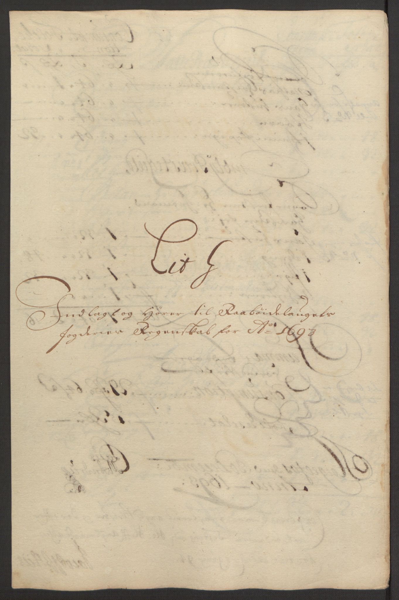 Rentekammeret inntil 1814, Reviderte regnskaper, Fogderegnskap, RA/EA-4092/R40/L2444: Fogderegnskap Råbyggelag, 1693-1696, p. 40