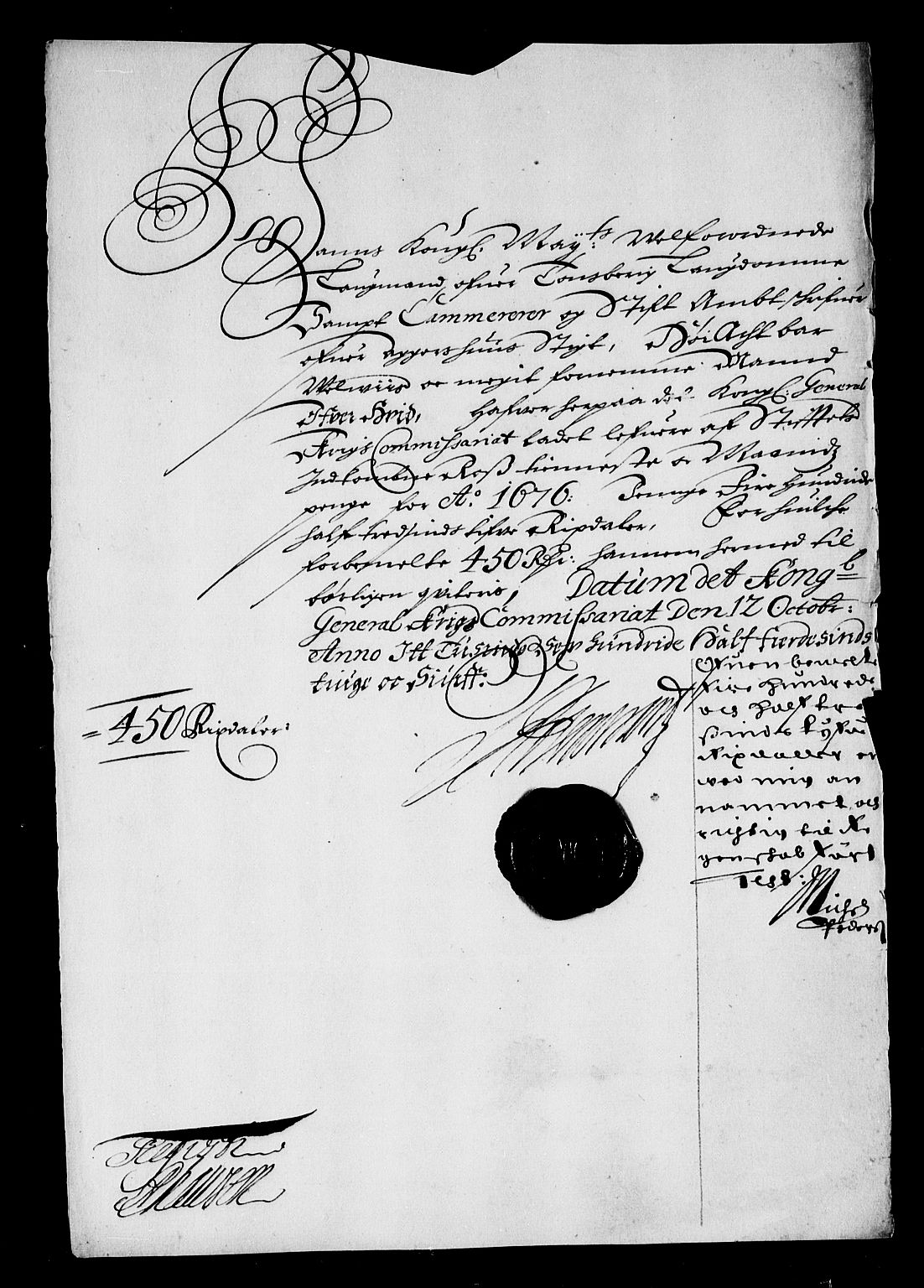 Rentekammeret inntil 1814, Reviderte regnskaper, Stiftamtstueregnskaper, Landkommissariatet på Akershus og Akershus stiftamt, AV/RA-EA-5869/R/Rb/L0139: Akershus stiftamt, 1675-1677