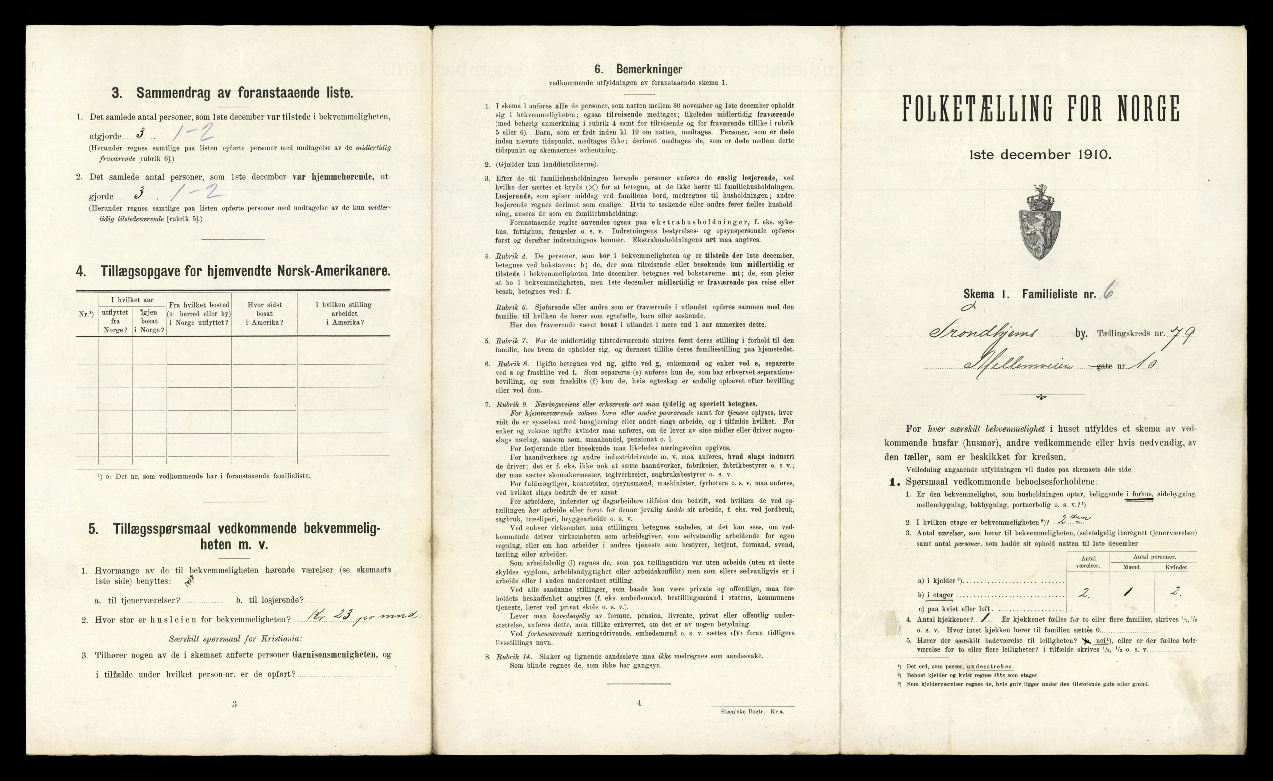 RA, 1910 census for Trondheim, 1910, p. 23897