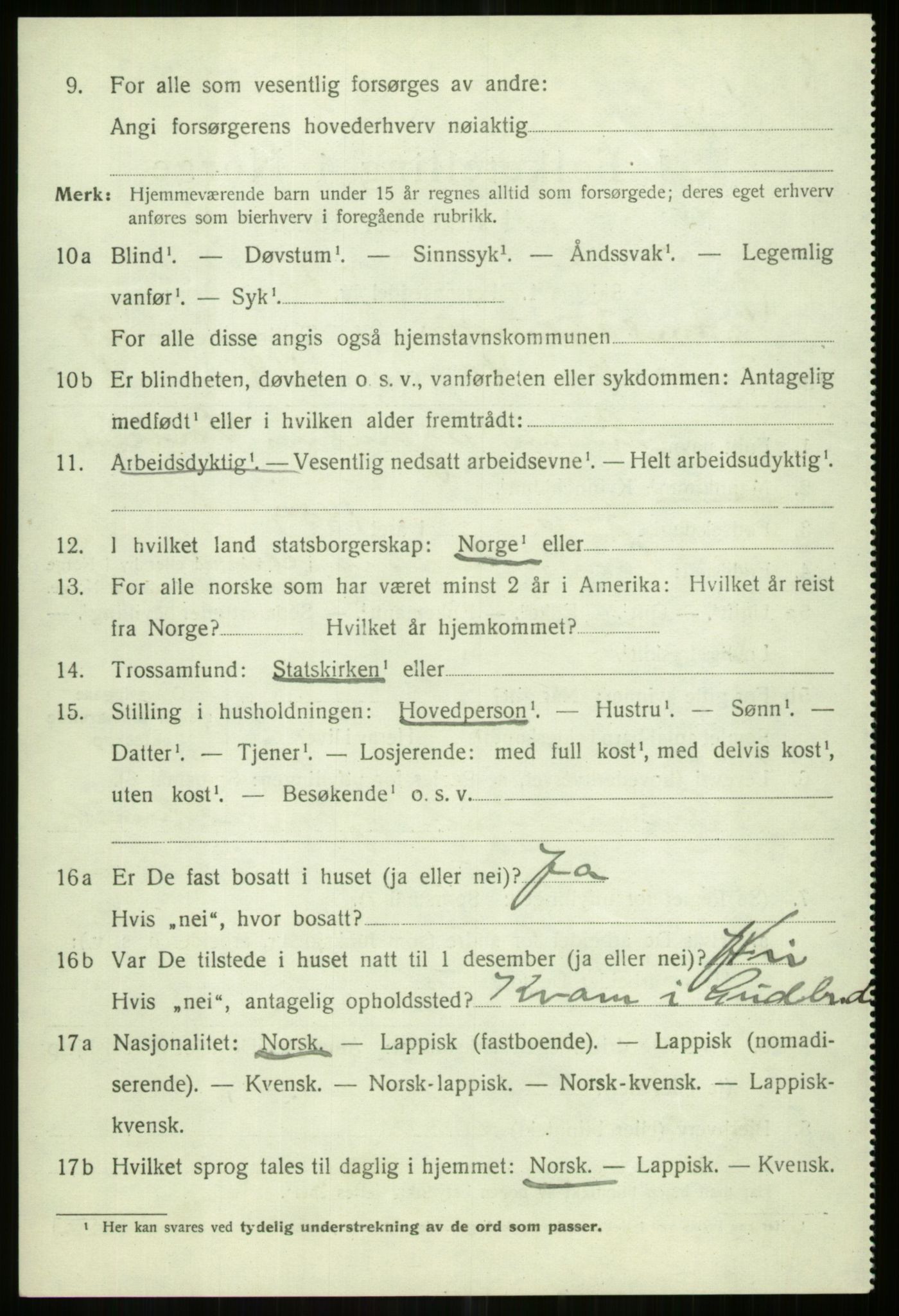 SATØ, 1920 census for Tromsøysund, 1920, p. 13831