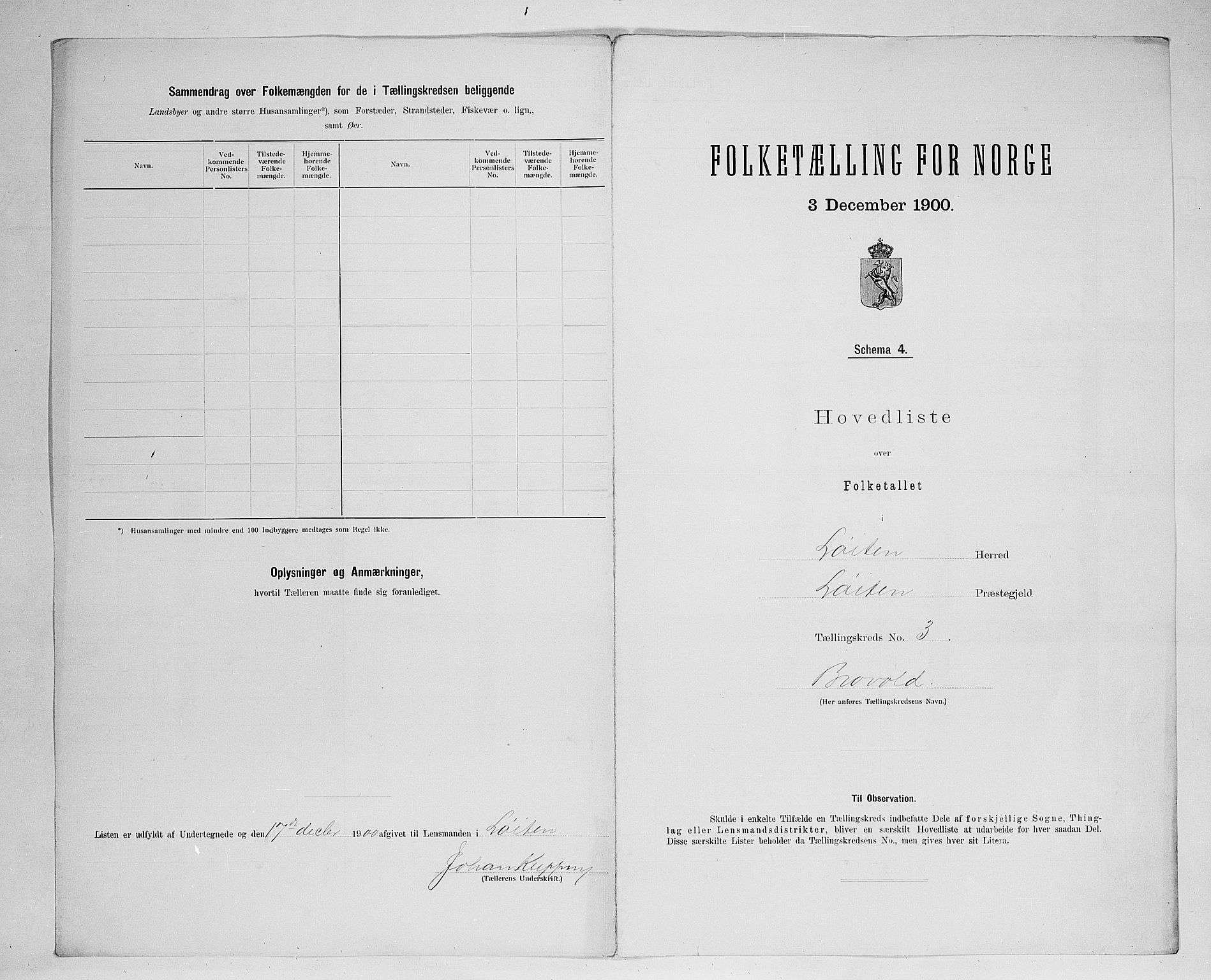 SAH, 1900 census for Løten, 1900, p. 25