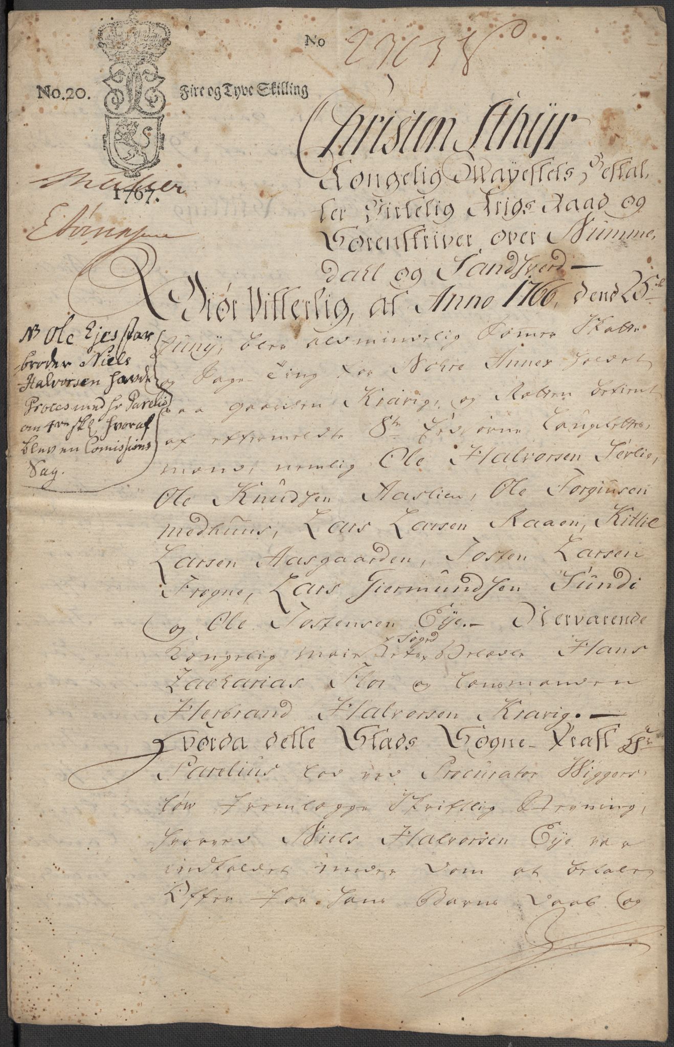 Riksarkivets diplomsamling, RA/EA-5965/F15/L0018: Prestearkiv - Buskerud, 1764-1814, p. 152