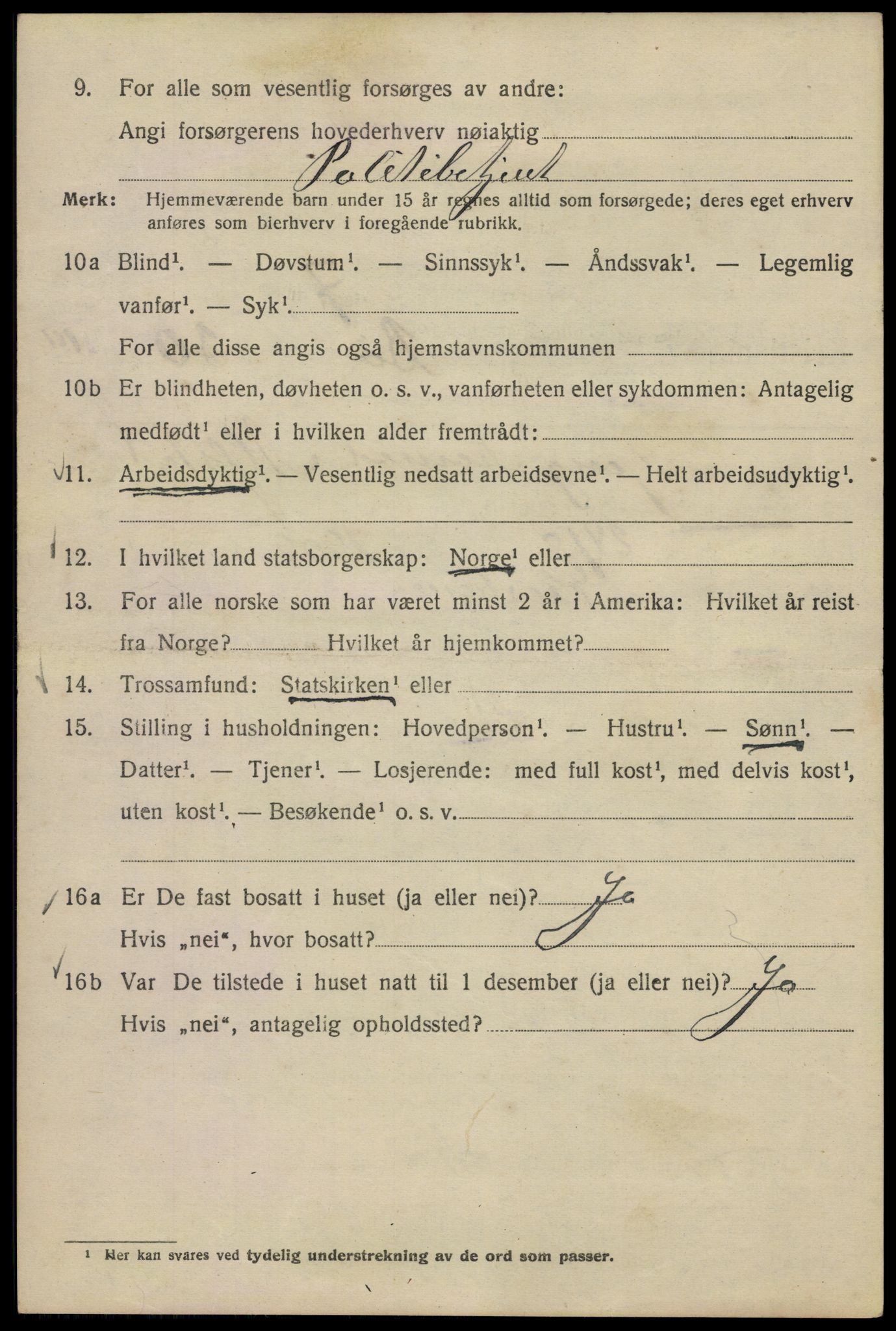 SAO, 1920 census for Kristiania, 1920, p. 181534