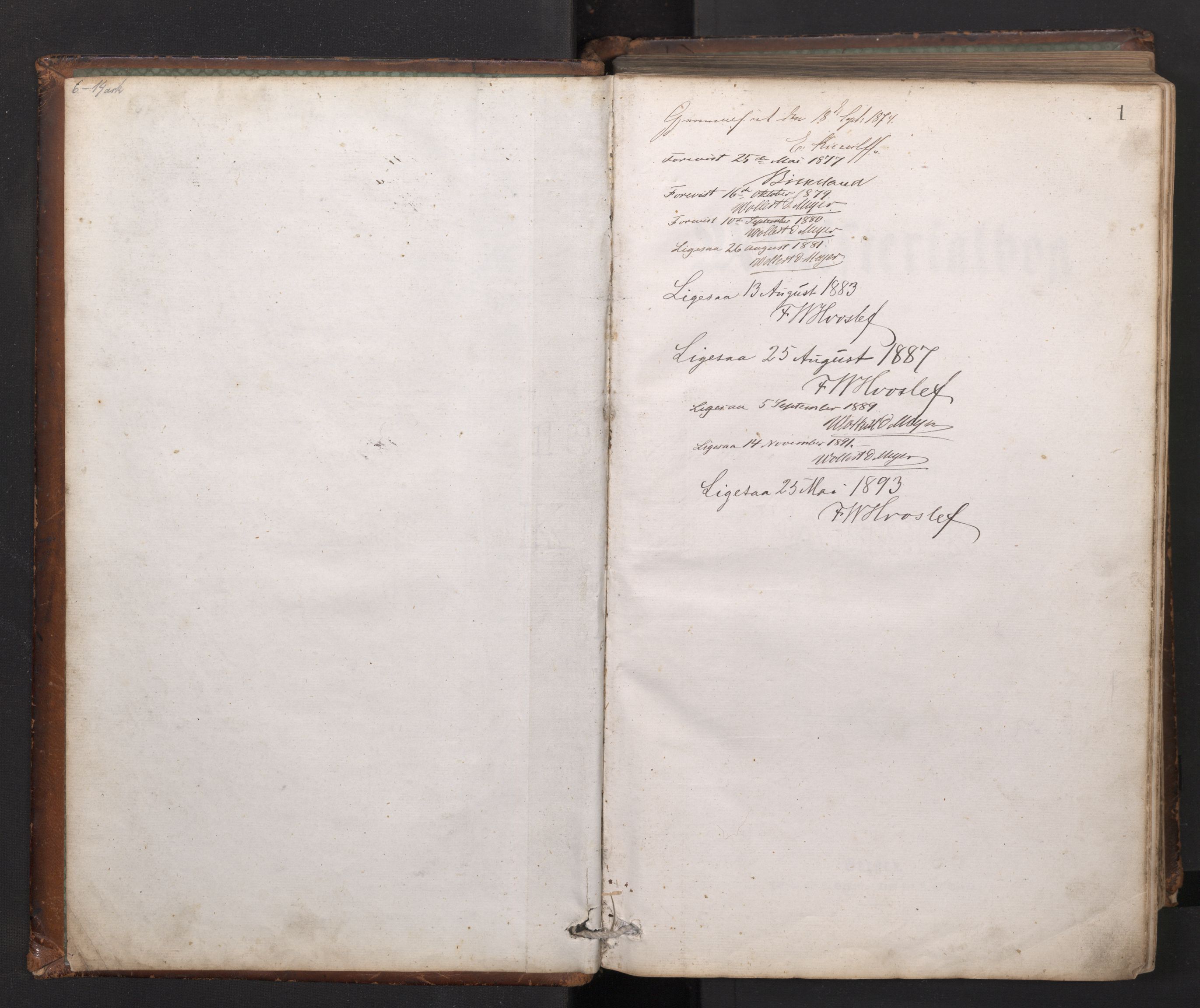 Tysnes sokneprestembete, SAB/A-78601/H/Hab: Parish register (copy) no. C 1, 1873-1895, p. 1a