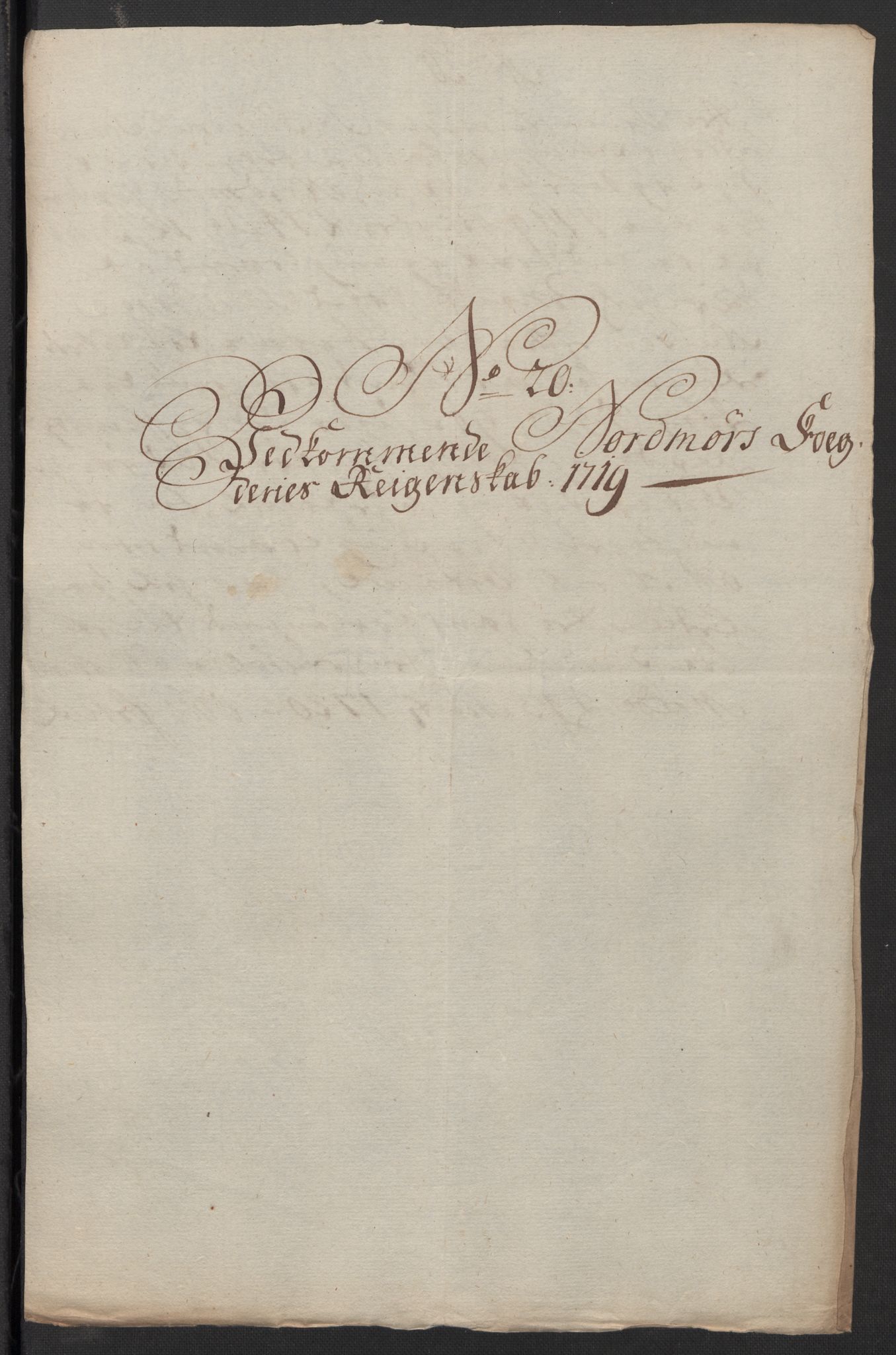 Rentekammeret inntil 1814, Reviderte regnskaper, Fogderegnskap, AV/RA-EA-4092/R56/L3752: Fogderegnskap Nordmøre, 1719, p. 180