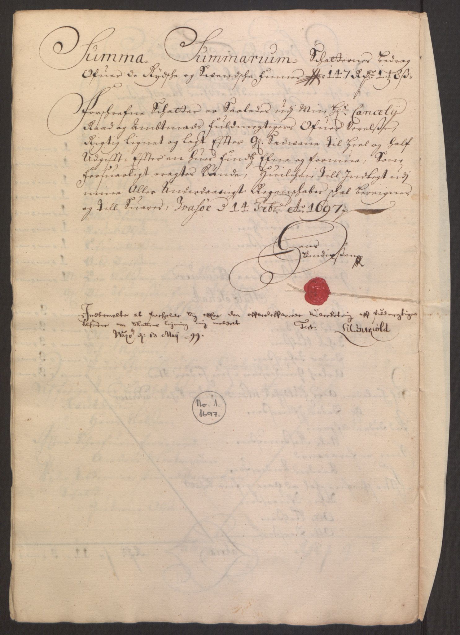 Rentekammeret inntil 1814, Reviderte regnskaper, Fogderegnskap, AV/RA-EA-4092/R69/L4851: Fogderegnskap Finnmark/Vardøhus, 1691-1700, p. 304