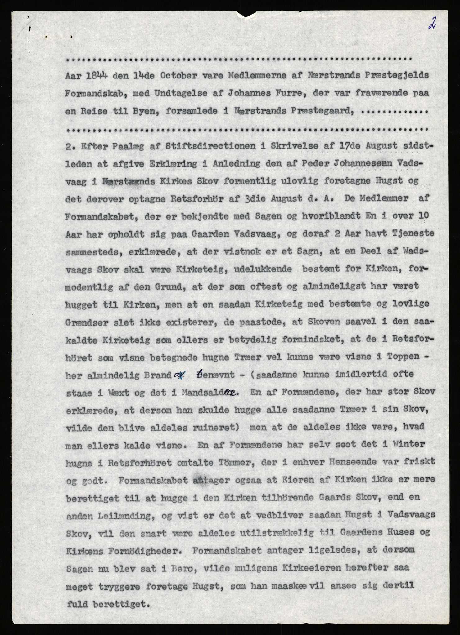 Statsarkivet i Stavanger, SAST/A-101971/03/Y/Yj/L0061: Avskrifter sortert etter gårdsnavn: Møgedal - Nes, 1750-1930, p. 465