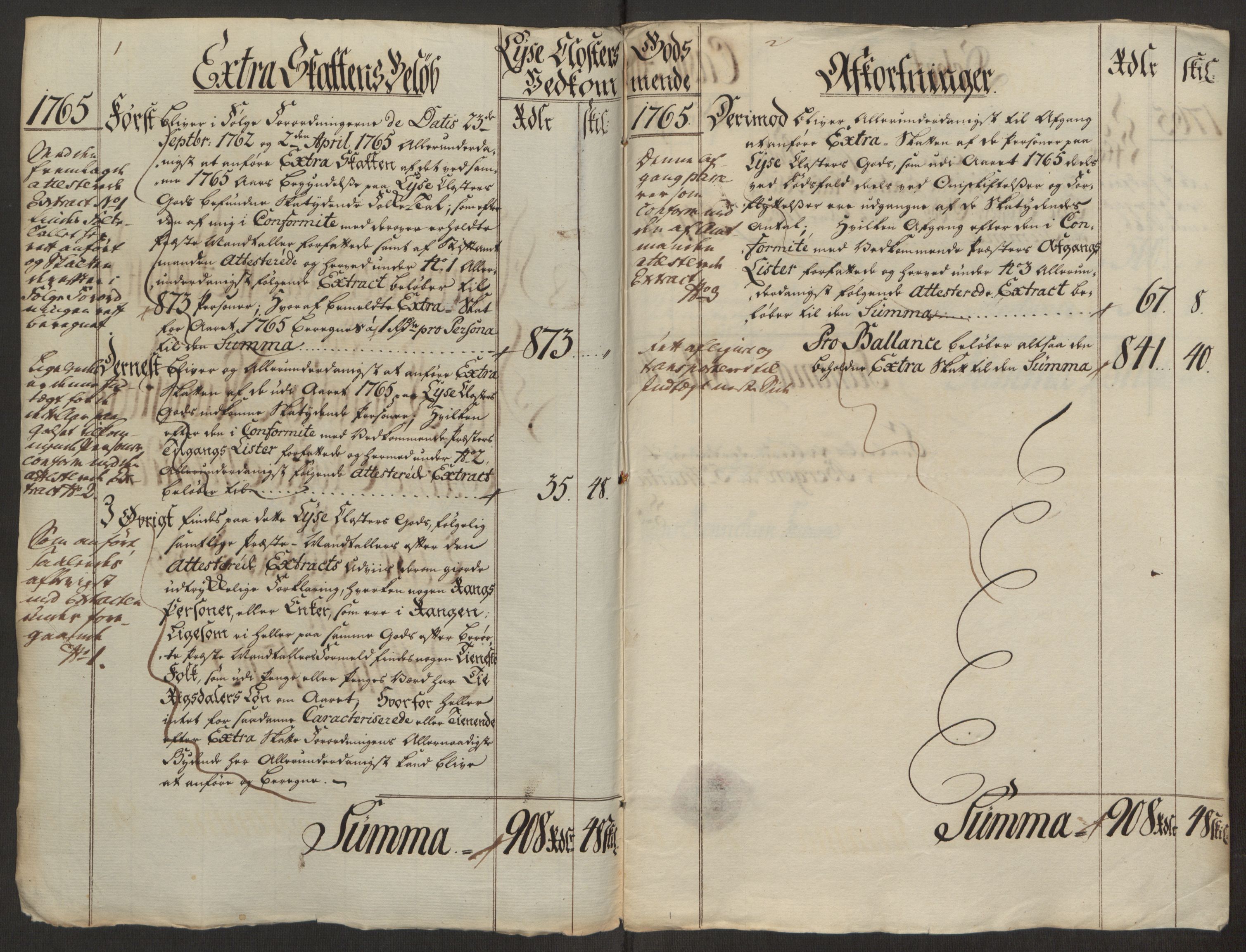 Rentekammeret inntil 1814, Reviderte regnskaper, Fogderegnskap, RA/EA-4092/R50/L3180: Ekstraskatten Lyse kloster, 1762-1783, p. 130