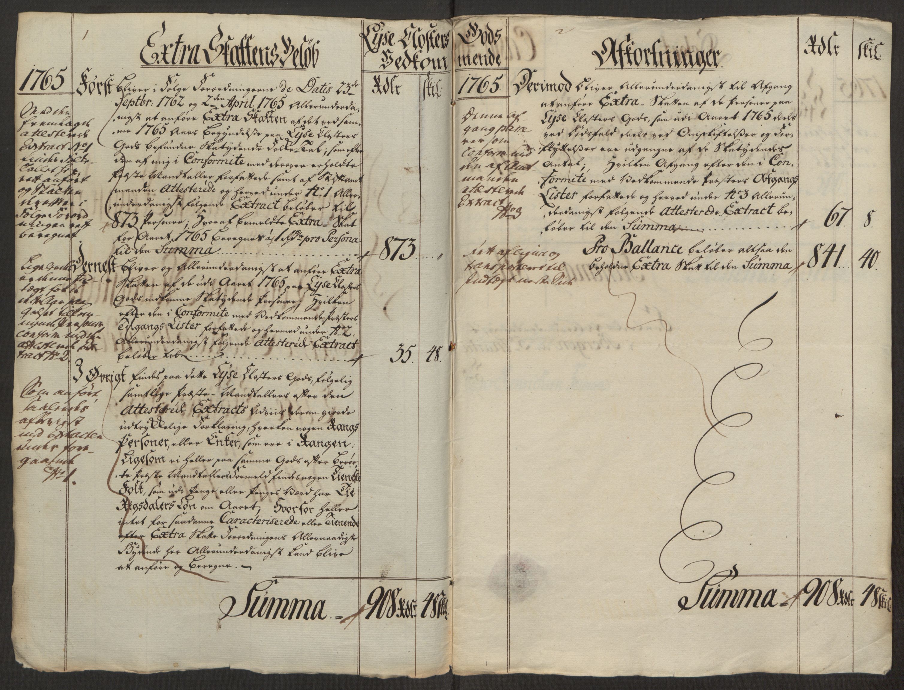 Rentekammeret inntil 1814, Reviderte regnskaper, Fogderegnskap, AV/RA-EA-4092/R50/L3180: Ekstraskatten Lyse kloster, 1762-1783, p. 130