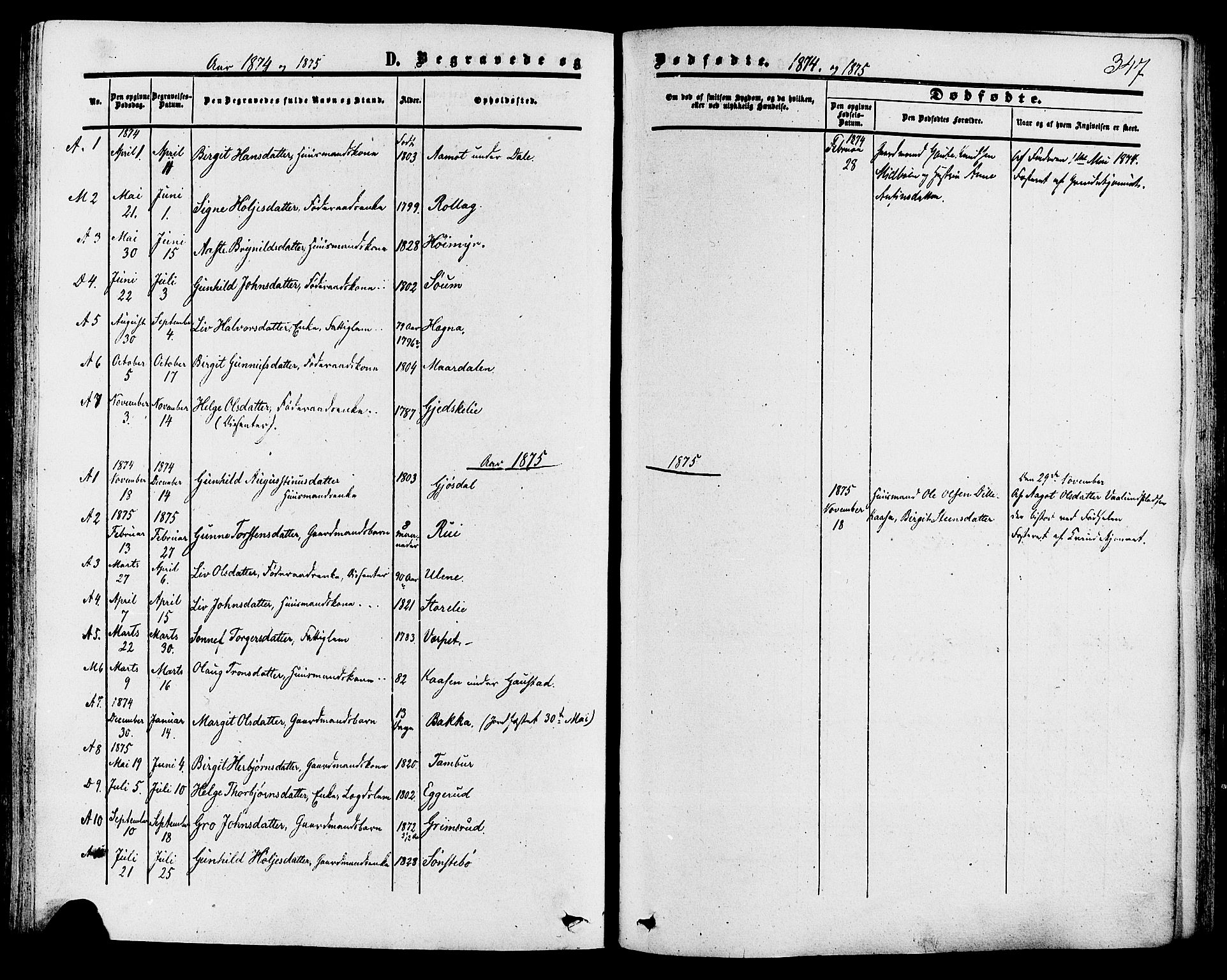 Tinn kirkebøker, SAKO/A-308/F/Fa/L0006: Parish register (official) no. I 6, 1857-1878, p. 347