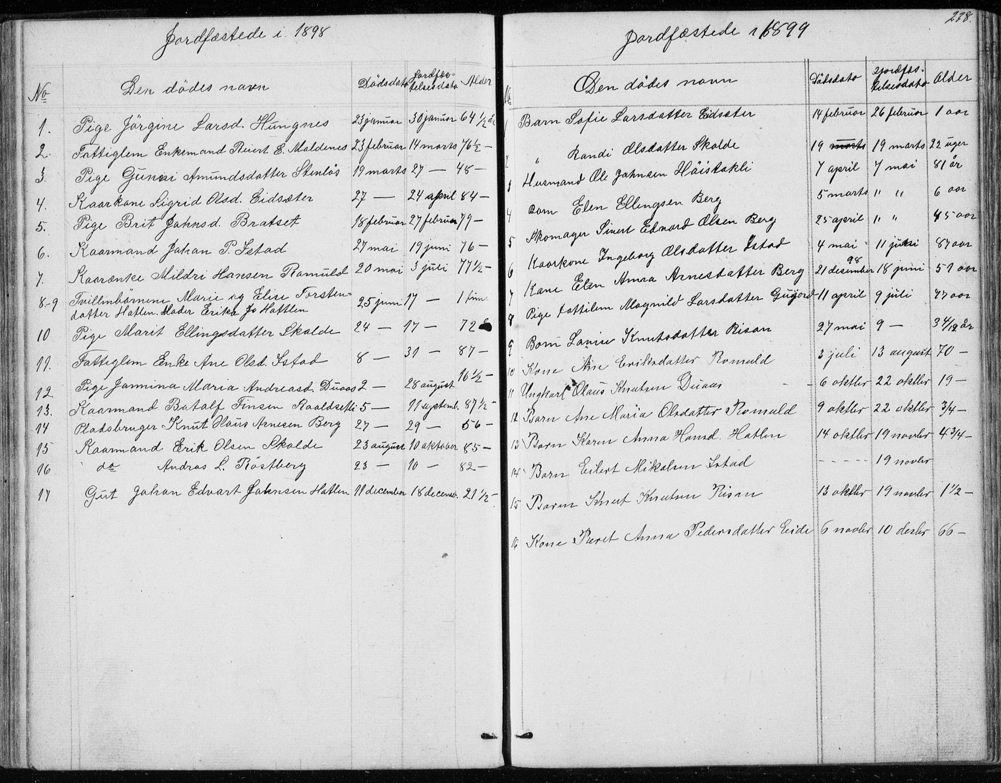 Ministerialprotokoller, klokkerbøker og fødselsregistre - Møre og Romsdal, SAT/A-1454/557/L0684: Parish register (copy) no. 557C02, 1863-1944, p. 238