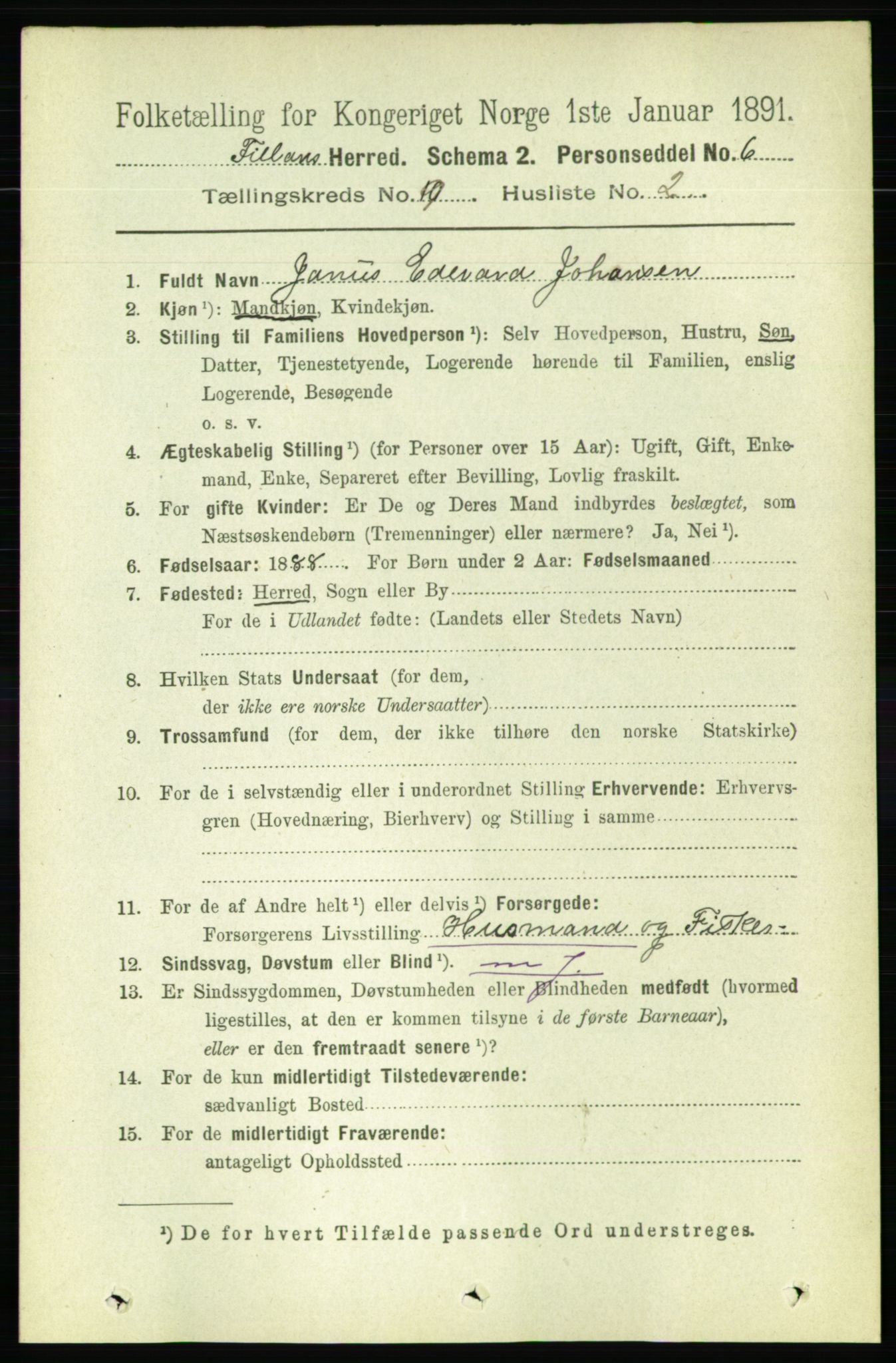 RA, 1891 census for 1616 Fillan, 1891, p. 2035