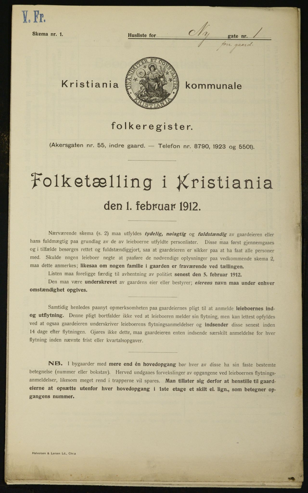 OBA, Municipal Census 1912 for Kristiania, 1912, p. 74588