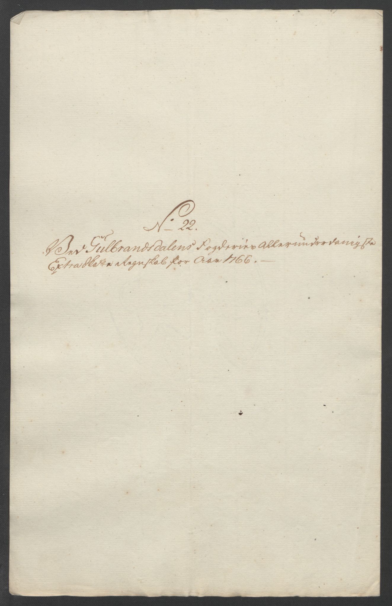 Rentekammeret inntil 1814, Reviderte regnskaper, Fogderegnskap, RA/EA-4092/R17/L1266: Ekstraskatten Gudbrandsdal, 1762-1766, p. 604