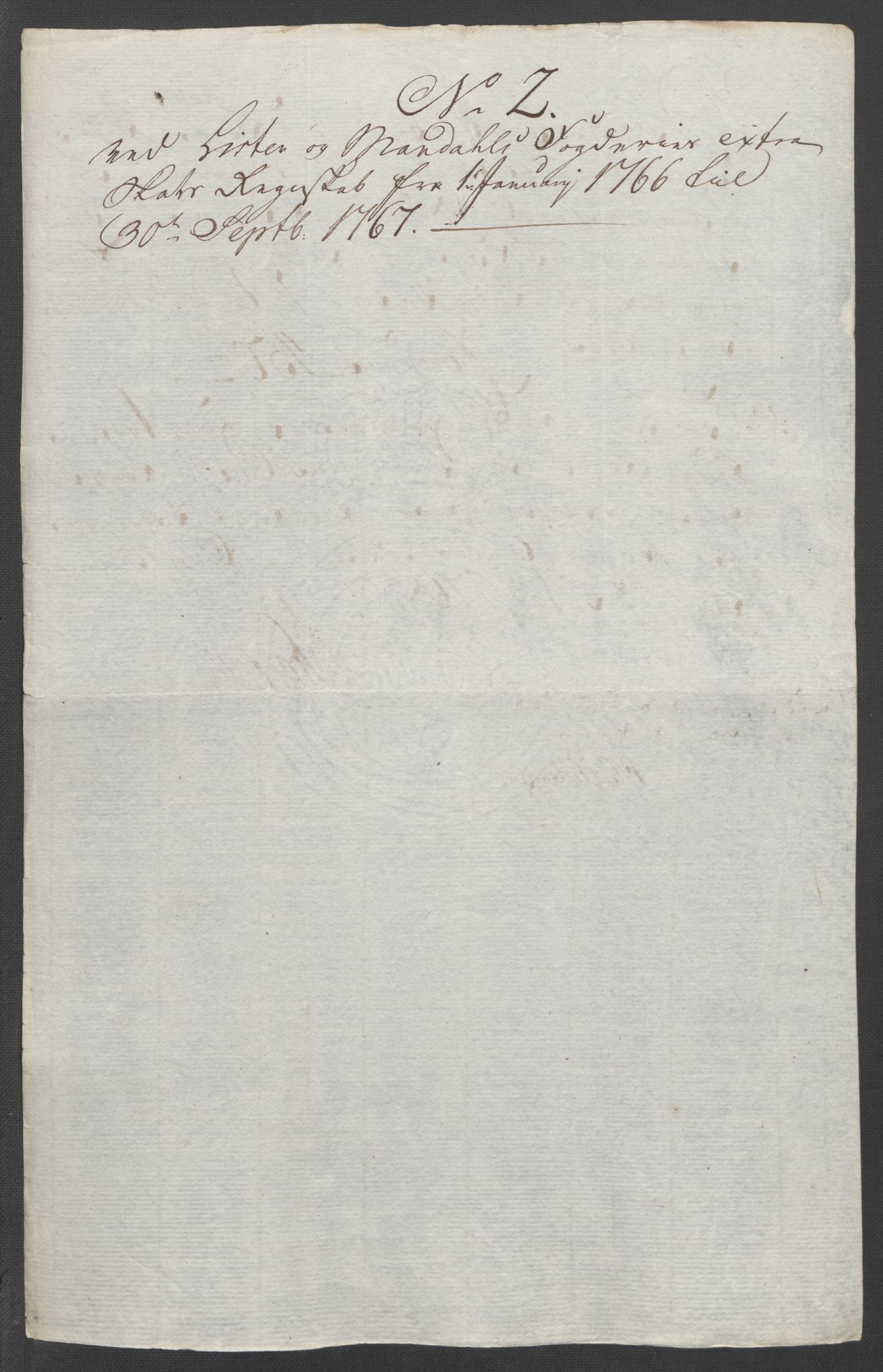 Rentekammeret inntil 1814, Reviderte regnskaper, Fogderegnskap, AV/RA-EA-4092/R45/L2704: Ekstraskatten Lista og Mandal, 1762-1768, p. 227