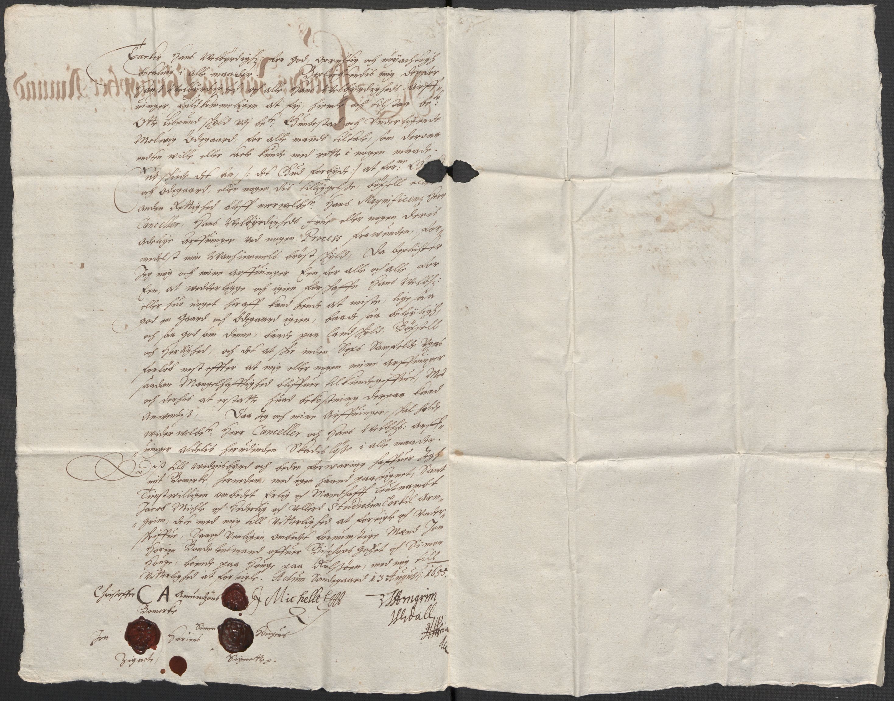 Riksarkivets diplomsamling, AV/RA-EA-5965/F12/L0005: Pk. 7 (II), 1613-1721, p. 60