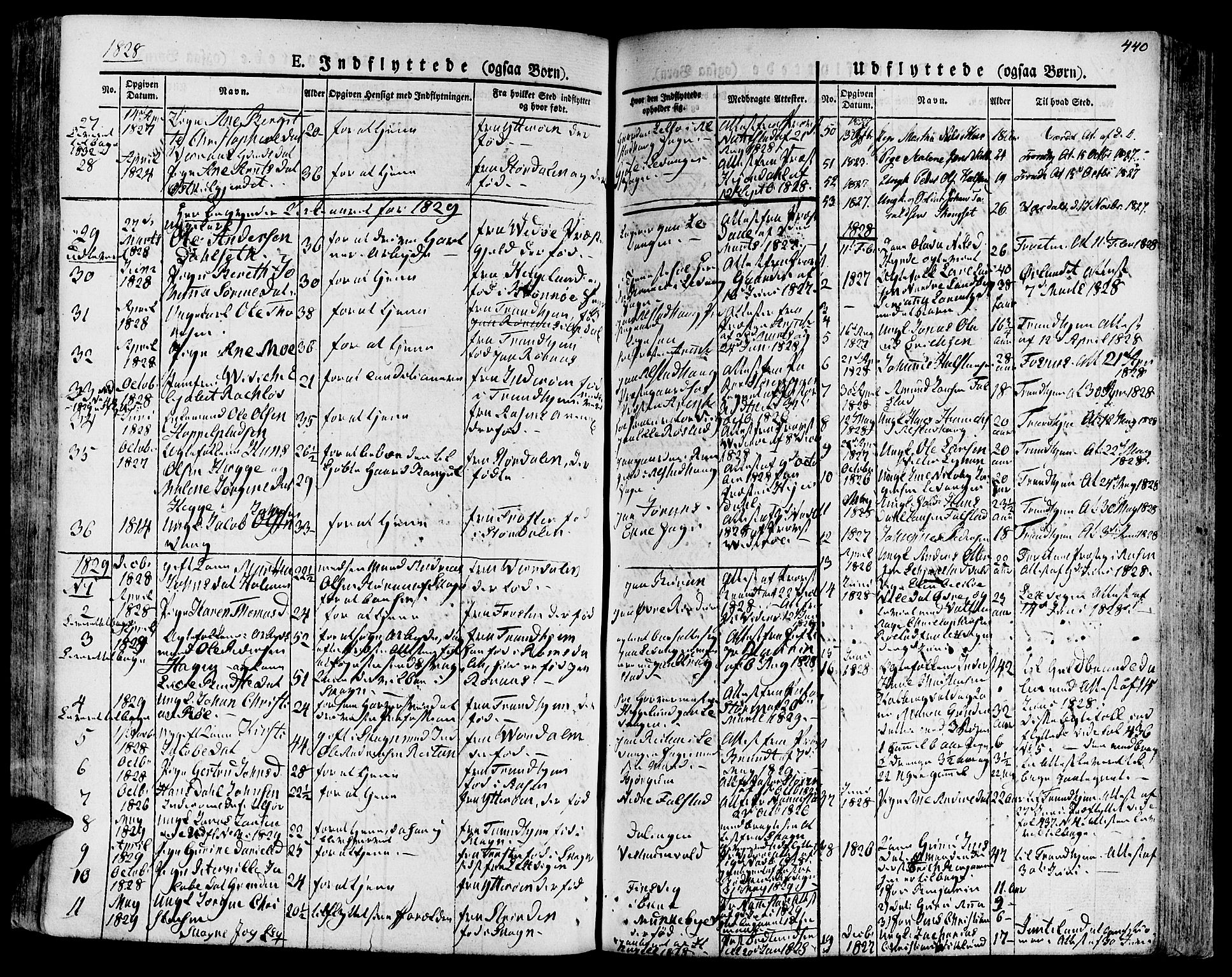 Ministerialprotokoller, klokkerbøker og fødselsregistre - Nord-Trøndelag, SAT/A-1458/717/L0152: Parish register (official) no. 717A05 /1, 1825-1836, p. 440