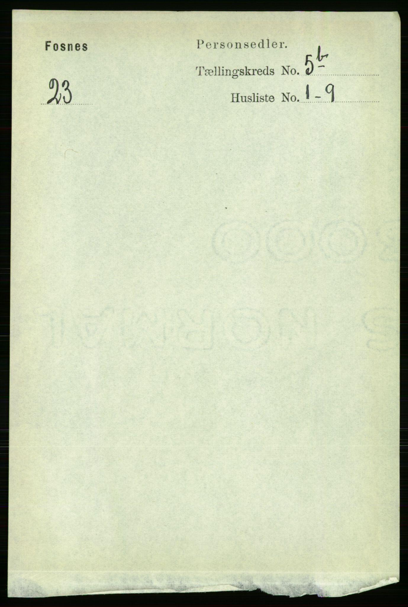 RA, 1891 census for 1748 Fosnes, 1891, p. 2669