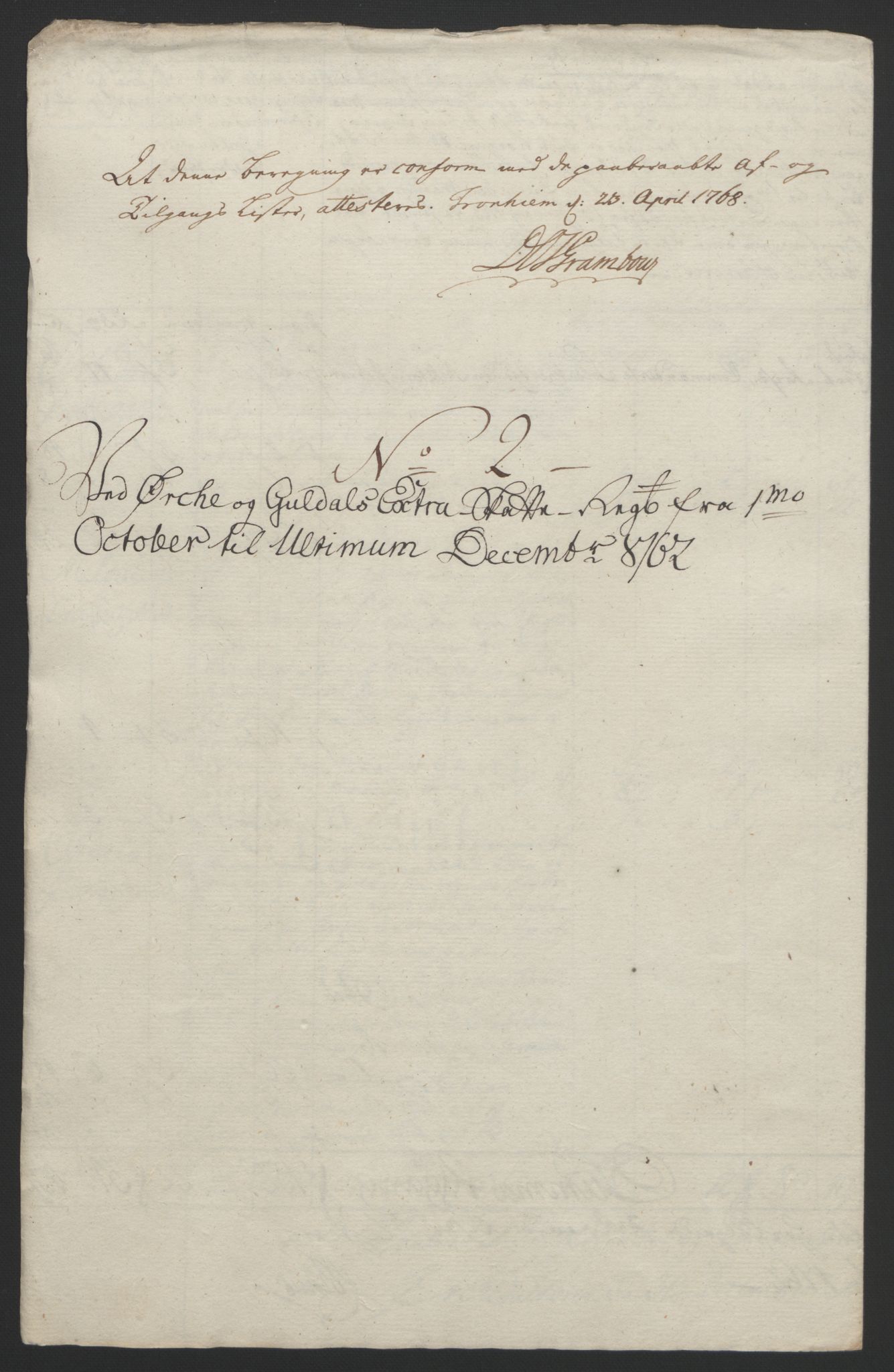 Rentekammeret inntil 1814, Reviderte regnskaper, Fogderegnskap, RA/EA-4092/R60/L4094: Ekstraskatten Orkdal og Gauldal, 1762-1765, p. 39