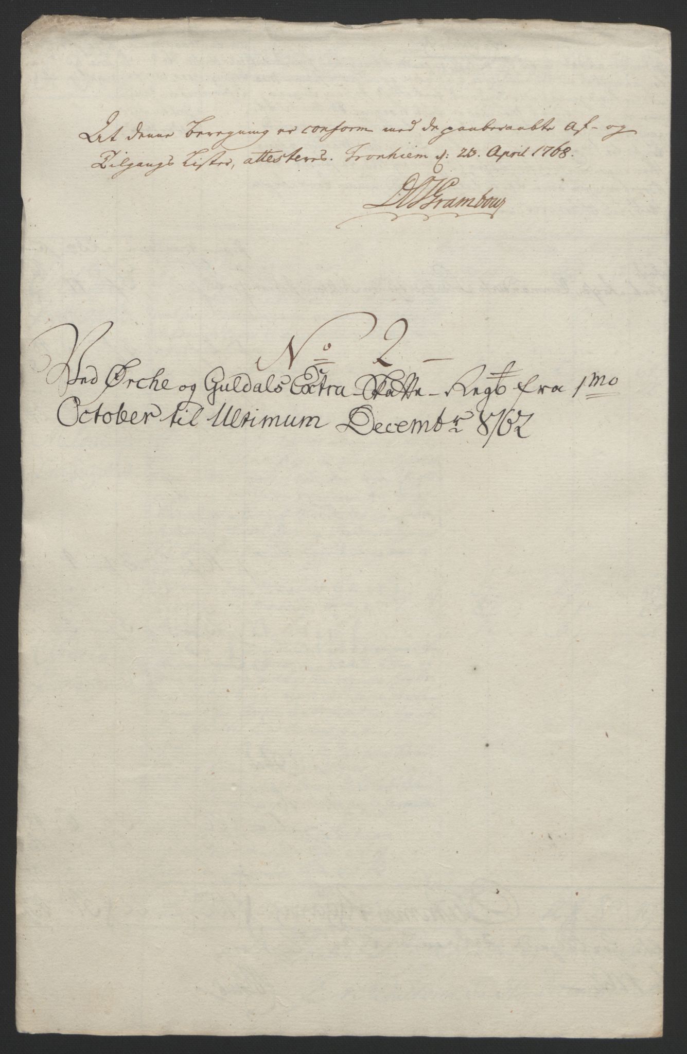 Rentekammeret inntil 1814, Reviderte regnskaper, Fogderegnskap, AV/RA-EA-4092/R60/L4094: Ekstraskatten Orkdal og Gauldal, 1762-1765, p. 39