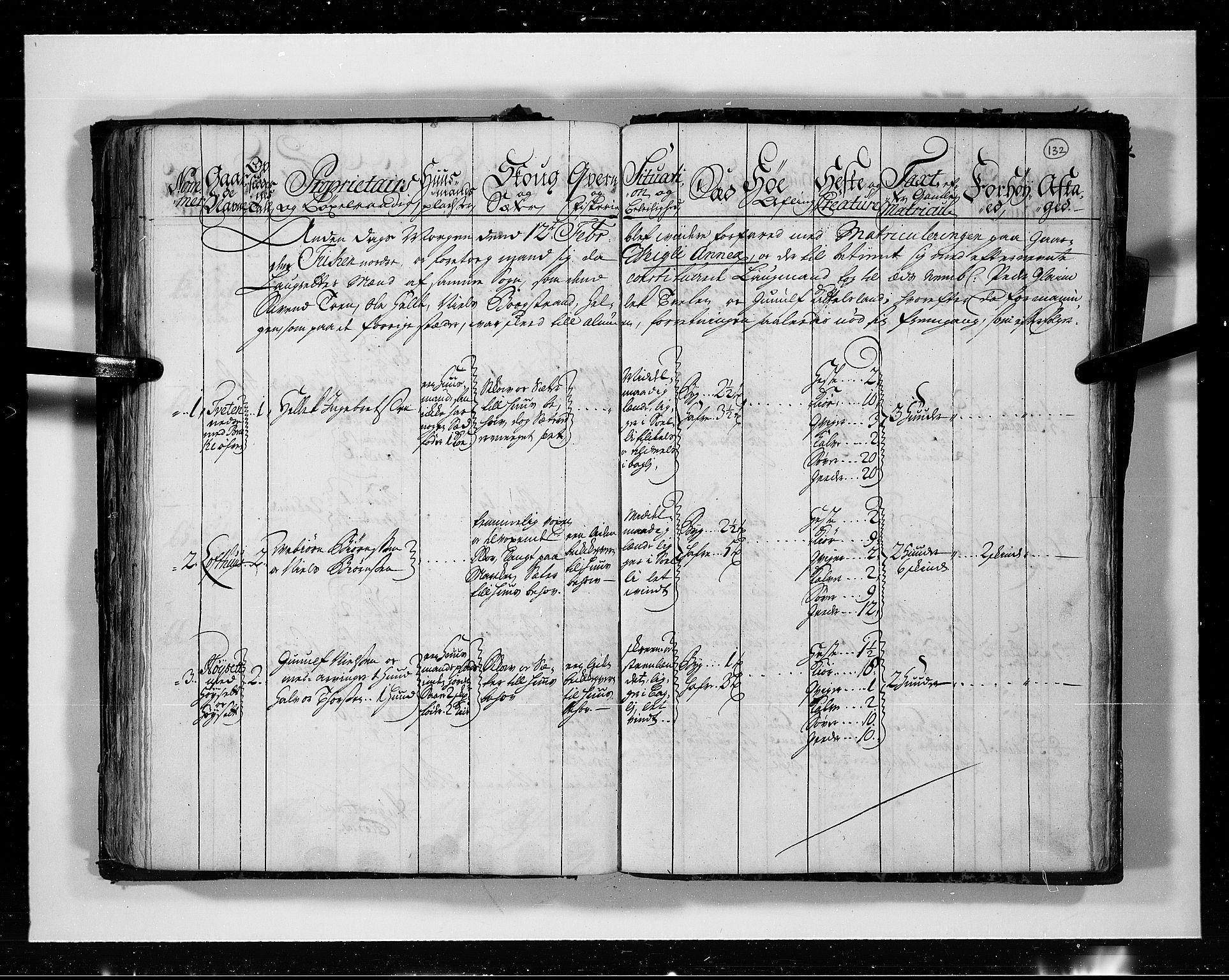 Rentekammeret inntil 1814, Realistisk ordnet avdeling, RA/EA-4070/N/Nb/Nbf/L0113: Numedal og Sandsvær eksaminasjonsprotokoll, 1723, p. 131b-132a