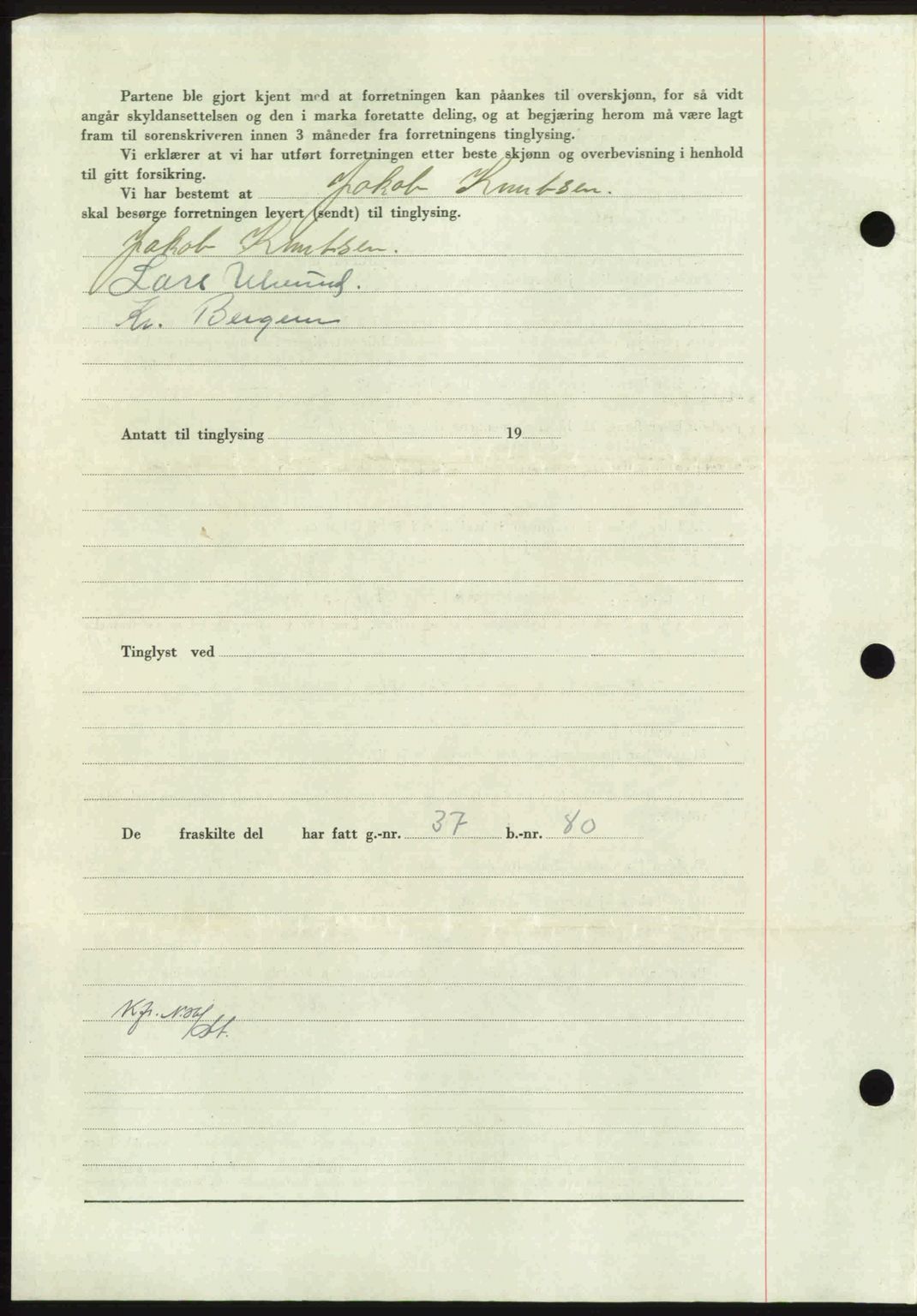 Nordmøre sorenskriveri, AV/SAT-A-4132/1/2/2Ca: Mortgage book no. A102, 1946-1946, Diary no: : 1582/1946