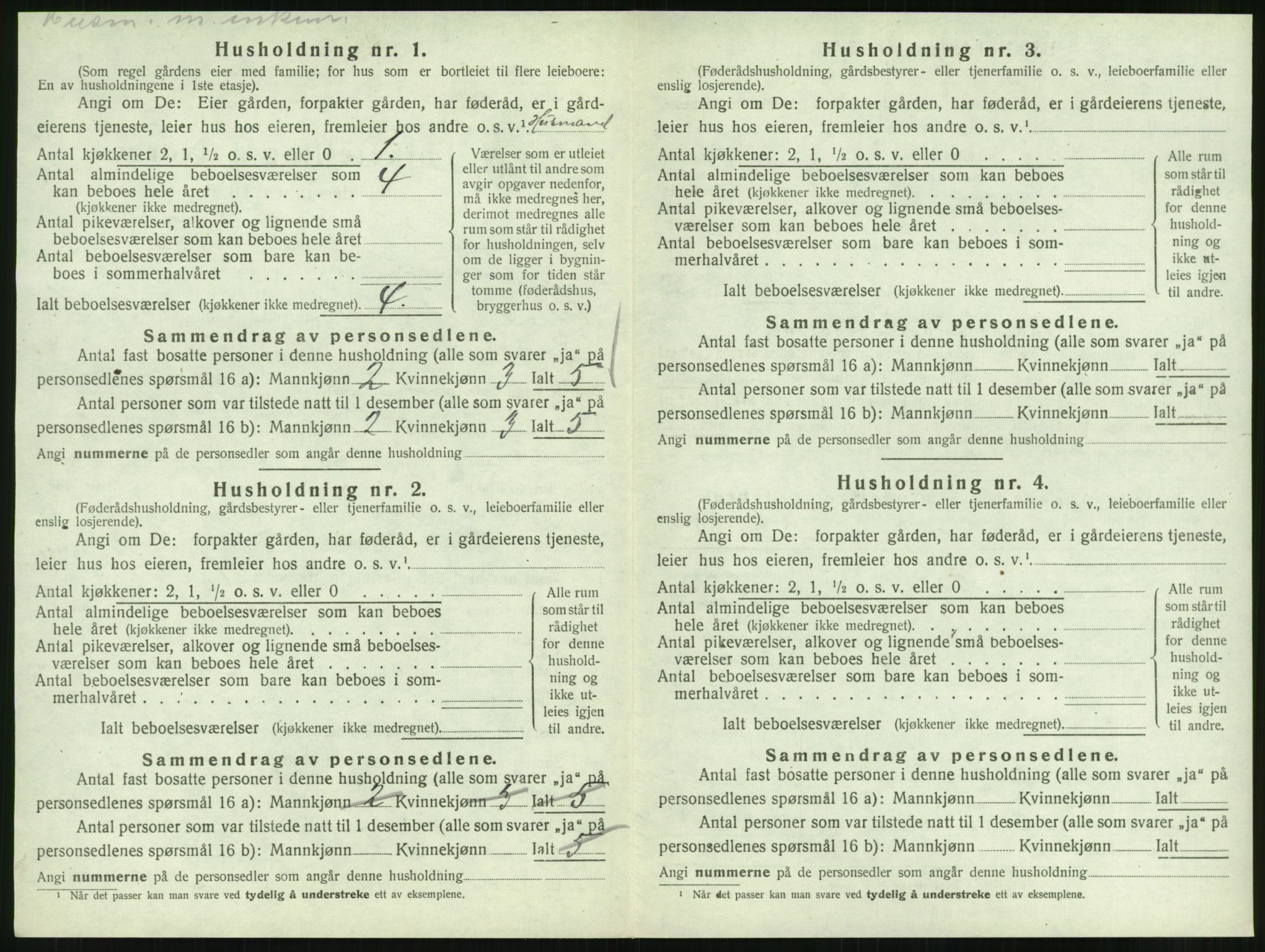 SAT, 1920 census for Vik, 1920, p. 460