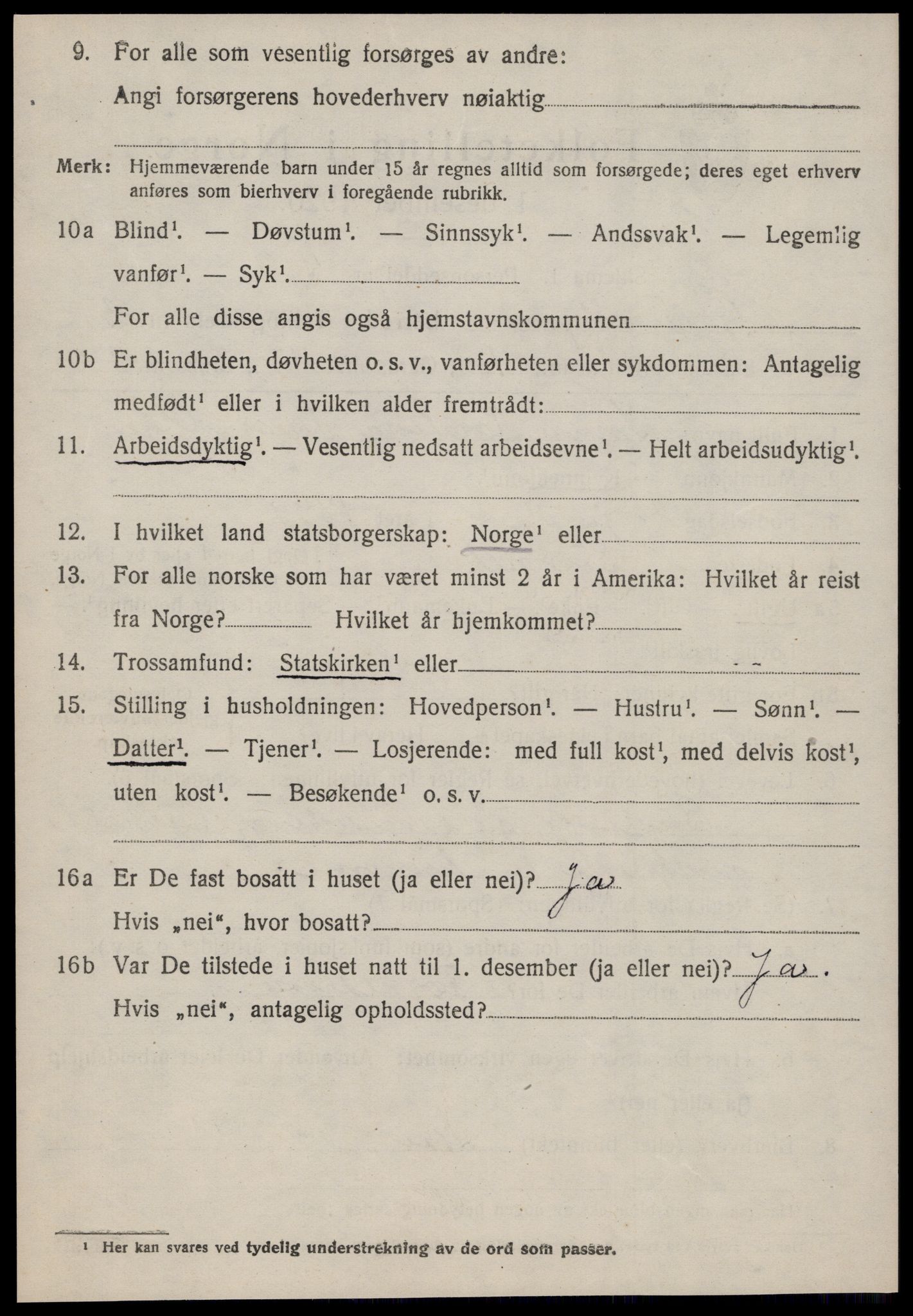 SAT, 1920 census for Hjørundfjord, 1920, p. 1160