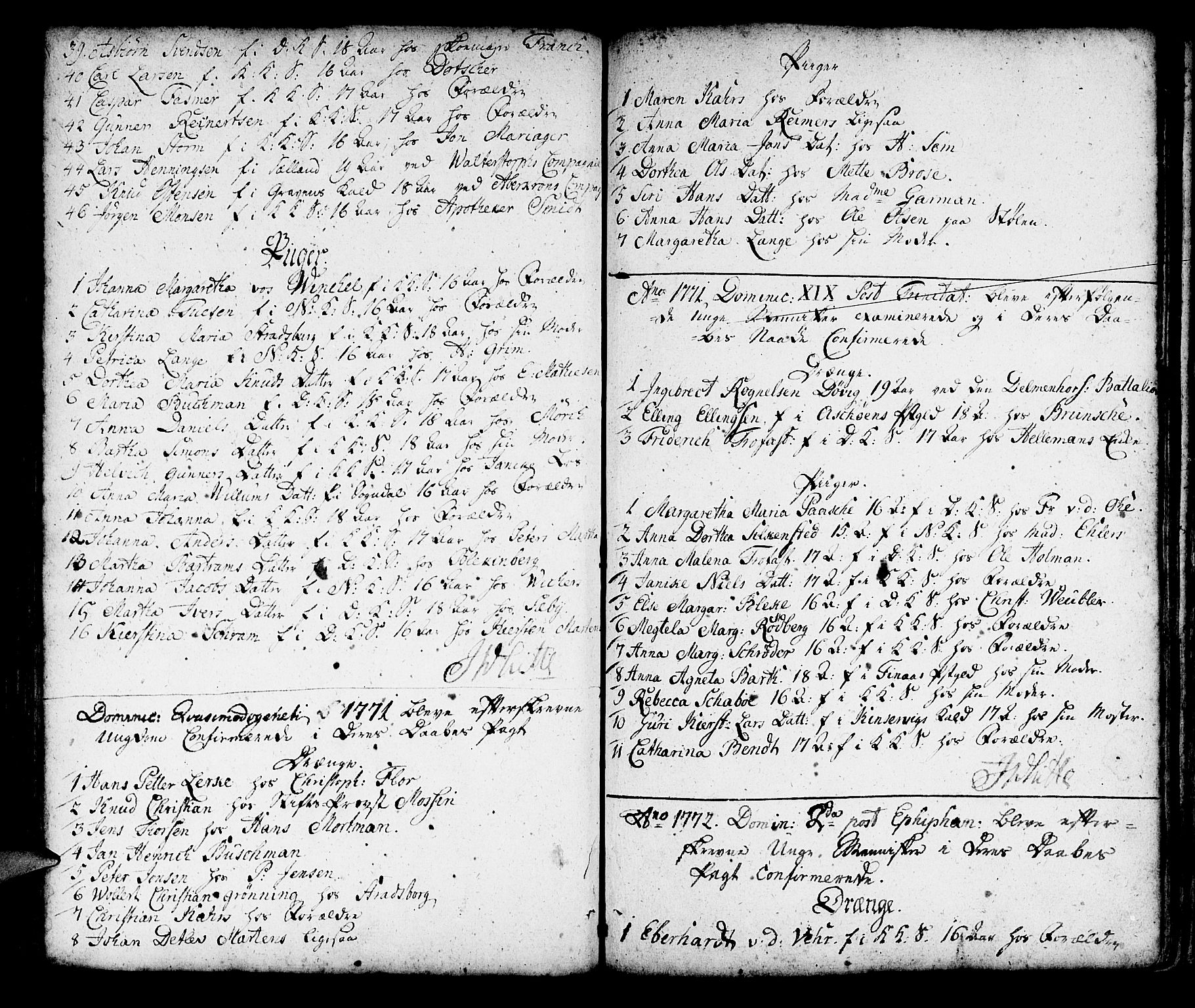 Korskirken sokneprestembete, SAB/A-76101/H/Haa/L0007: Parish register (official) no. A 7, 1736-1839, p. 66