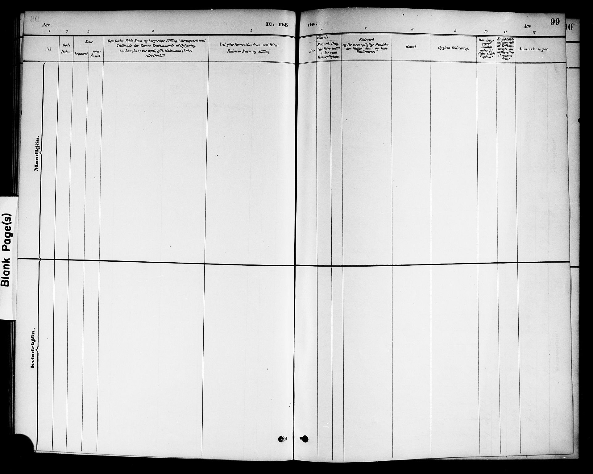 Drangedal kirkebøker, SAKO/A-258/F/Fa/L0011: Parish register (official) no. 11 /1, 1885-1894, p. 99