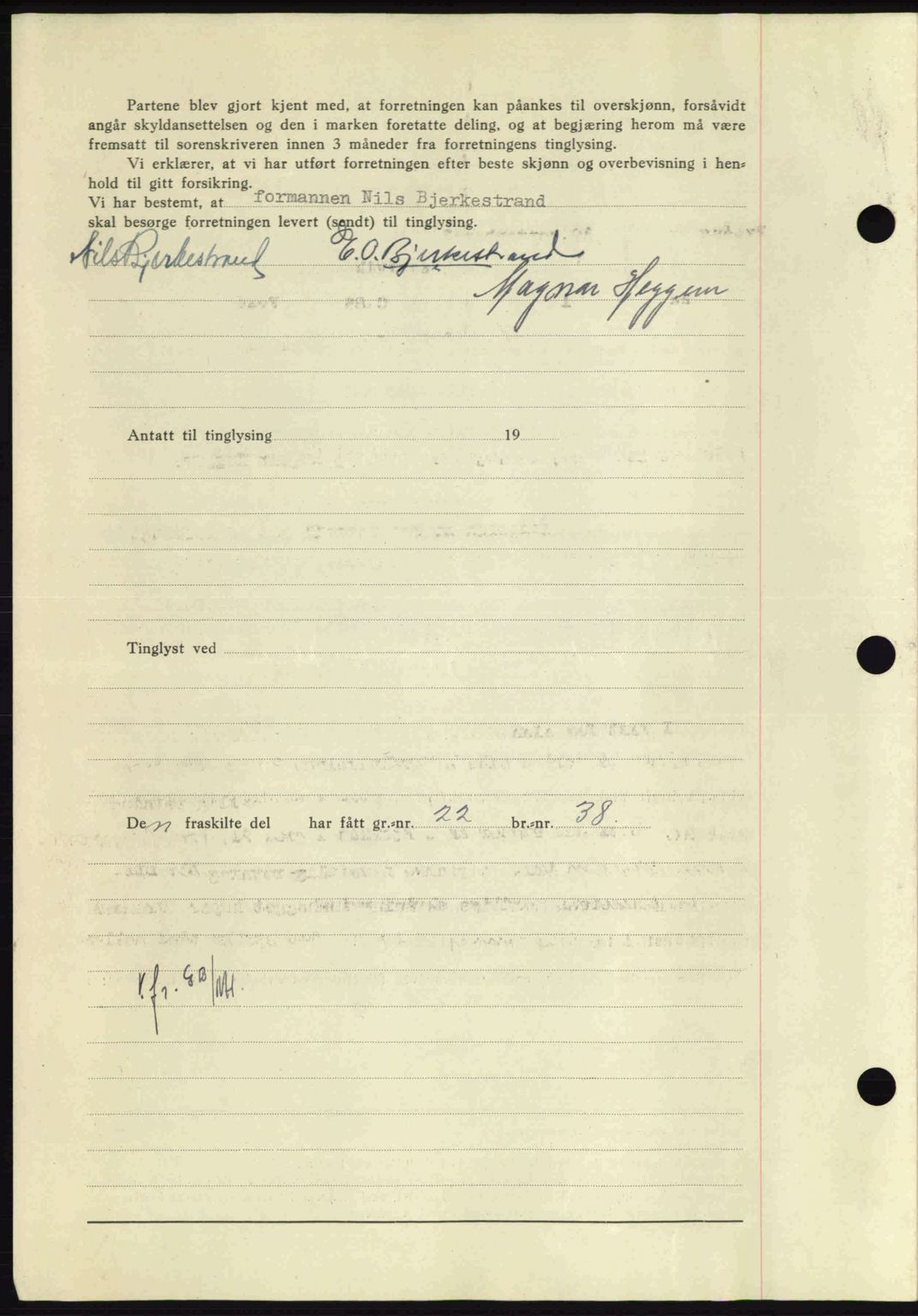 Nordmøre sorenskriveri, AV/SAT-A-4132/1/2/2Ca: Mortgage book no. A91, 1941-1942, Diary no: : 1740/1941