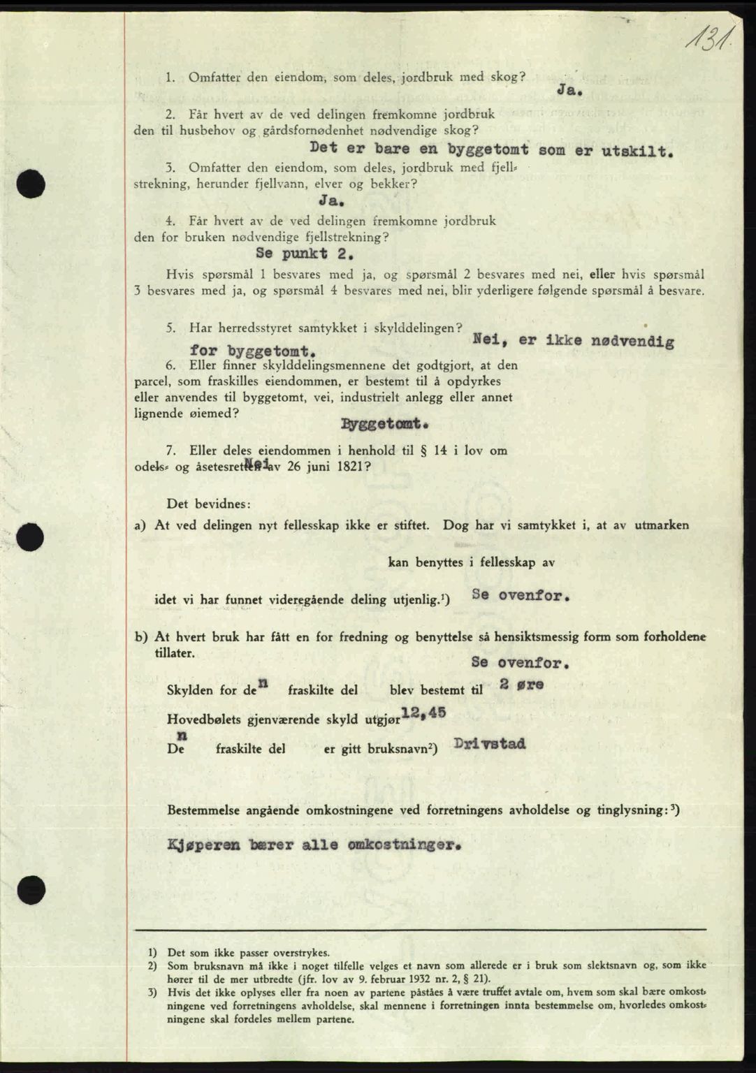 Nordmøre sorenskriveri, AV/SAT-A-4132/1/2/2Ca: Mortgage book no. A102, 1946-1946, Diary no: : 1428/1946