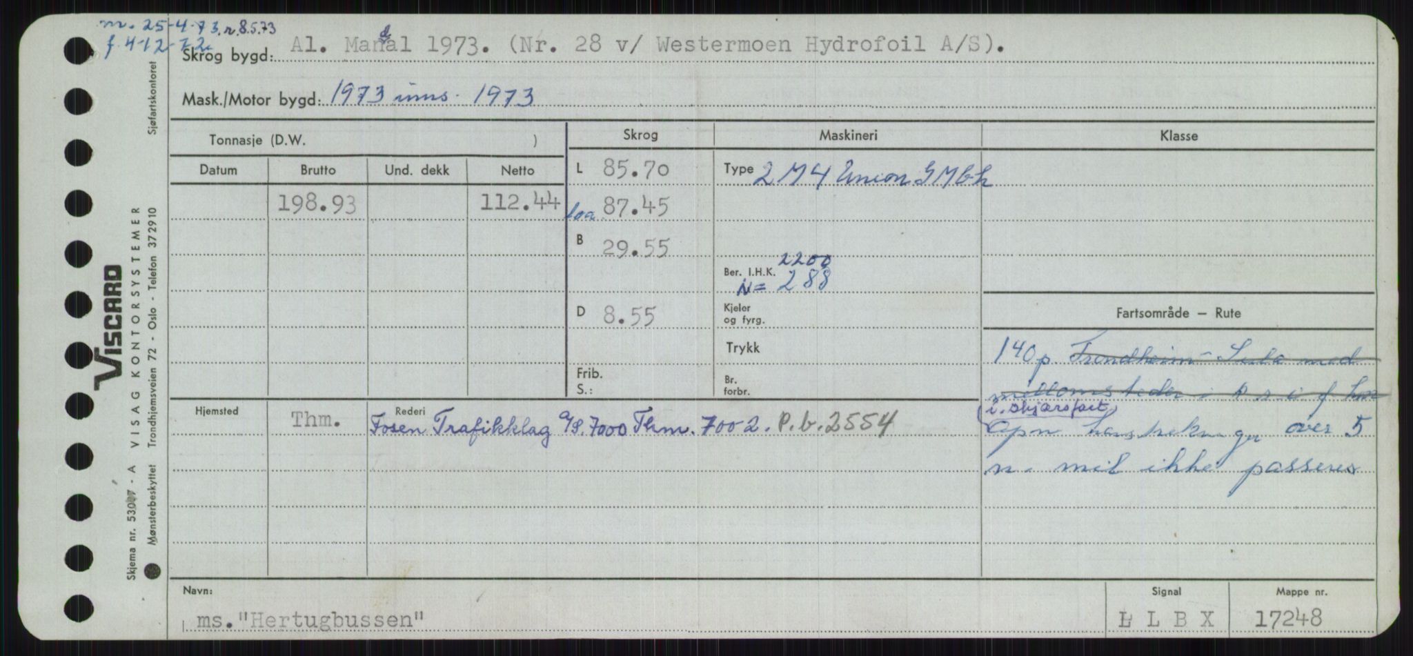 Sjøfartsdirektoratet med forløpere, Skipsmålingen, RA/S-1627/H/Ha/L0002/0002: Fartøy, Eik-Hill / Fartøy, G-Hill, p. 875