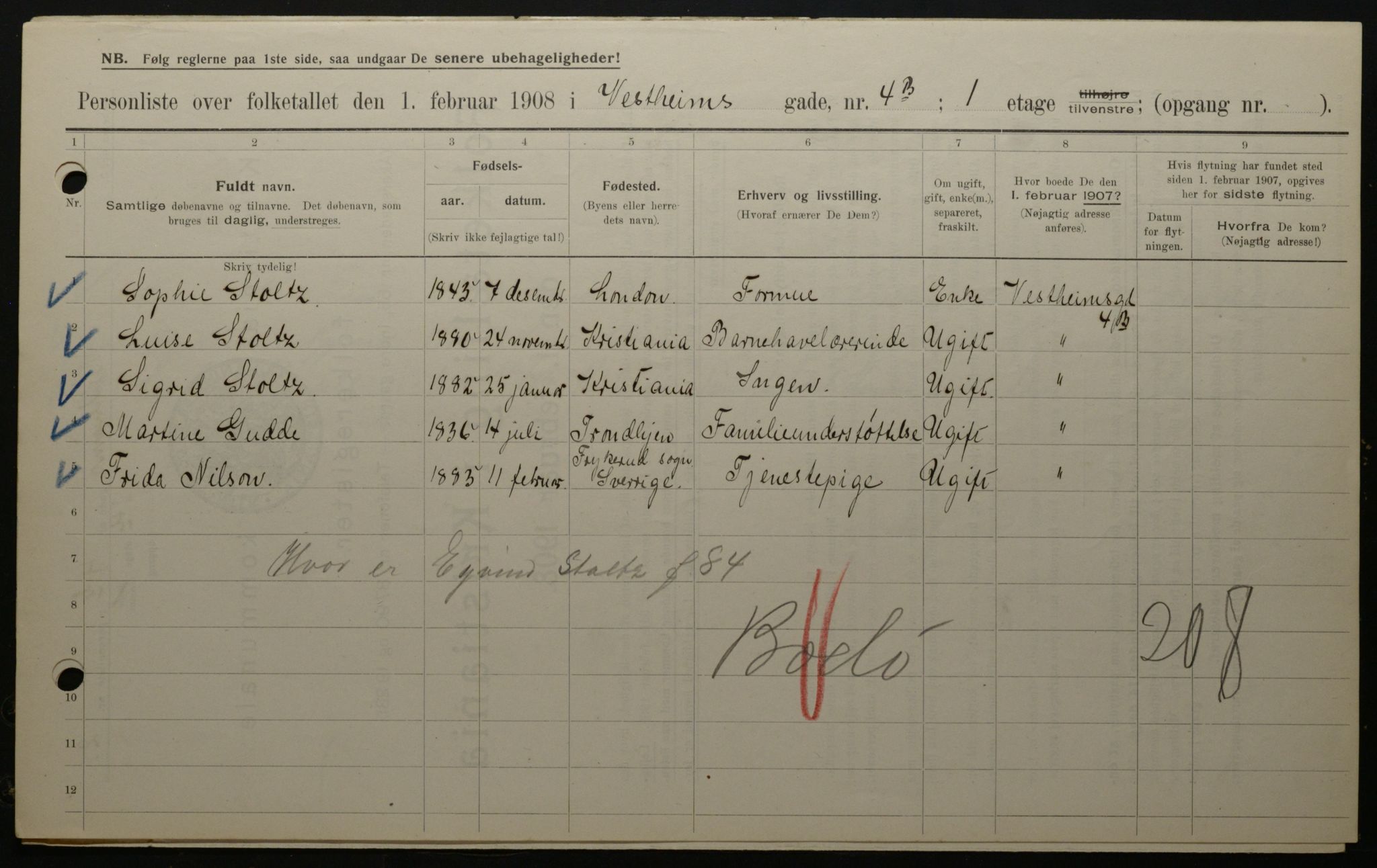 OBA, Municipal Census 1908 for Kristiania, 1908, p. 109971