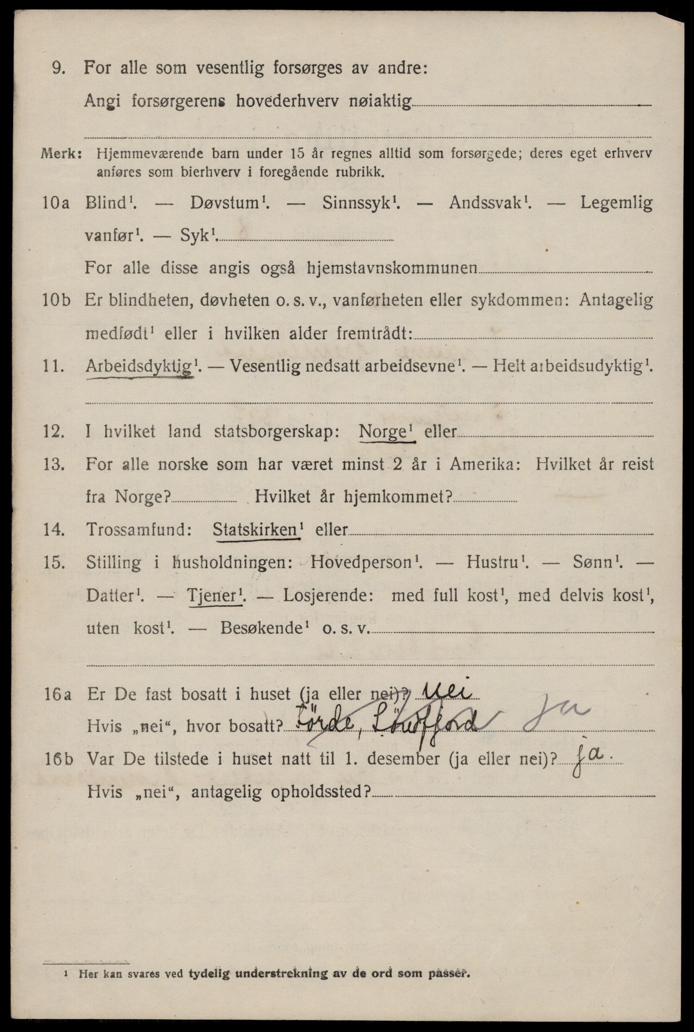 SAST, 1920 census for Hetland, 1920, p. 17716