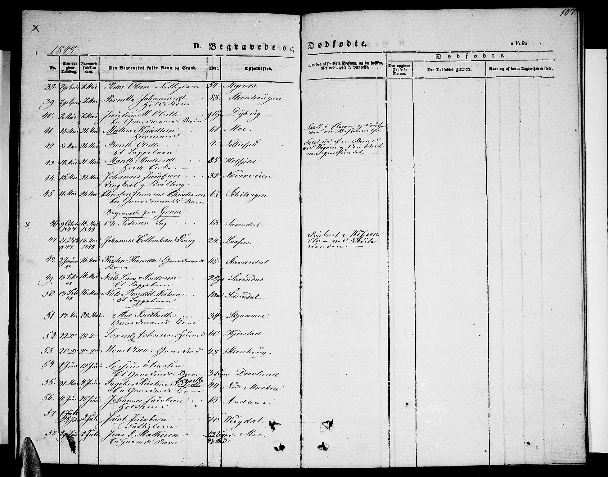 Ministerialprotokoller, klokkerbøker og fødselsregistre - Nordland, SAT/A-1459/820/L0300: Parish register (copy) no. 820C02, 1846-1850, p. 107
