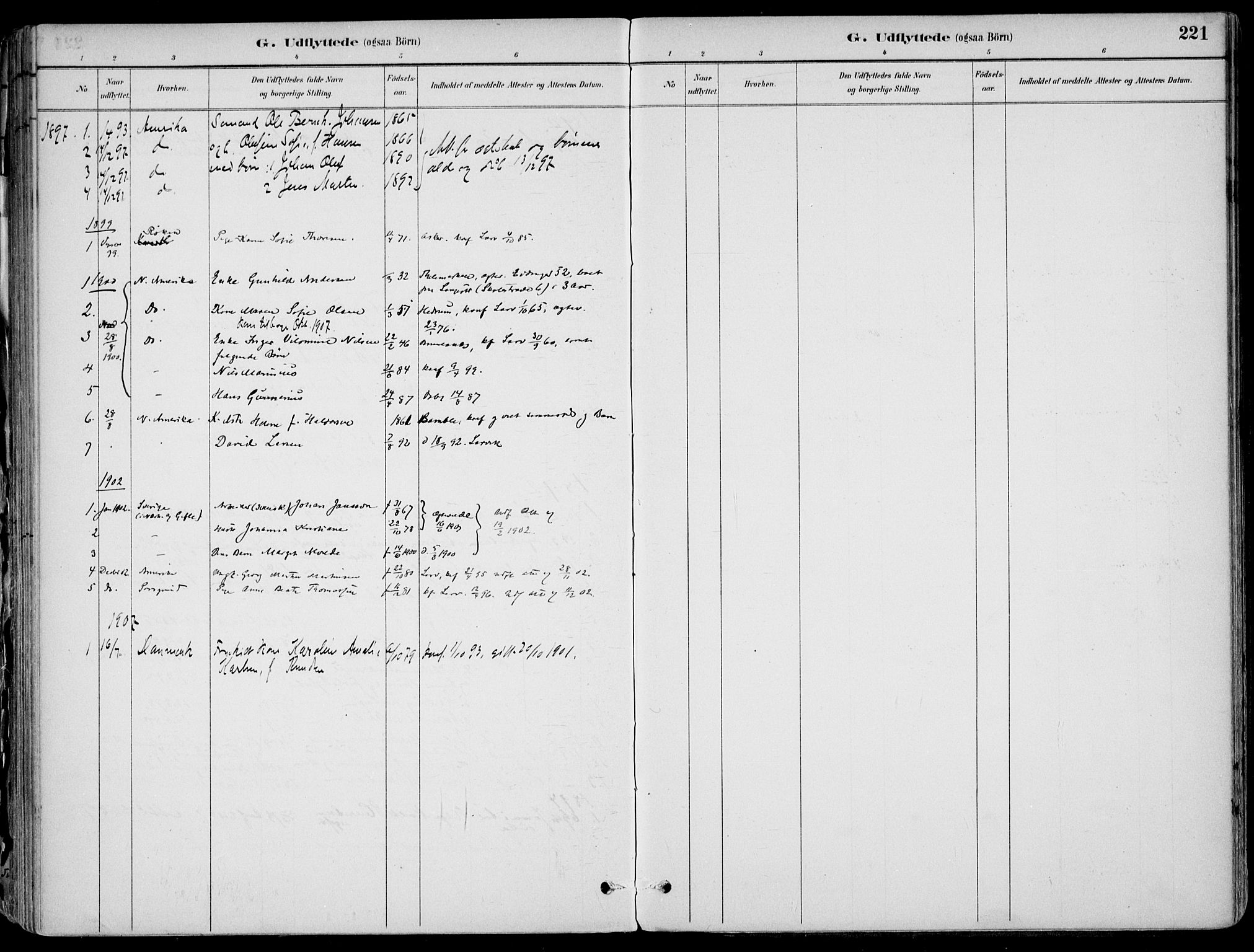 Larvik kirkebøker, AV/SAKO-A-352/F/Fb/L0004: Parish register (official) no. II 4, 1884-1902, p. 221