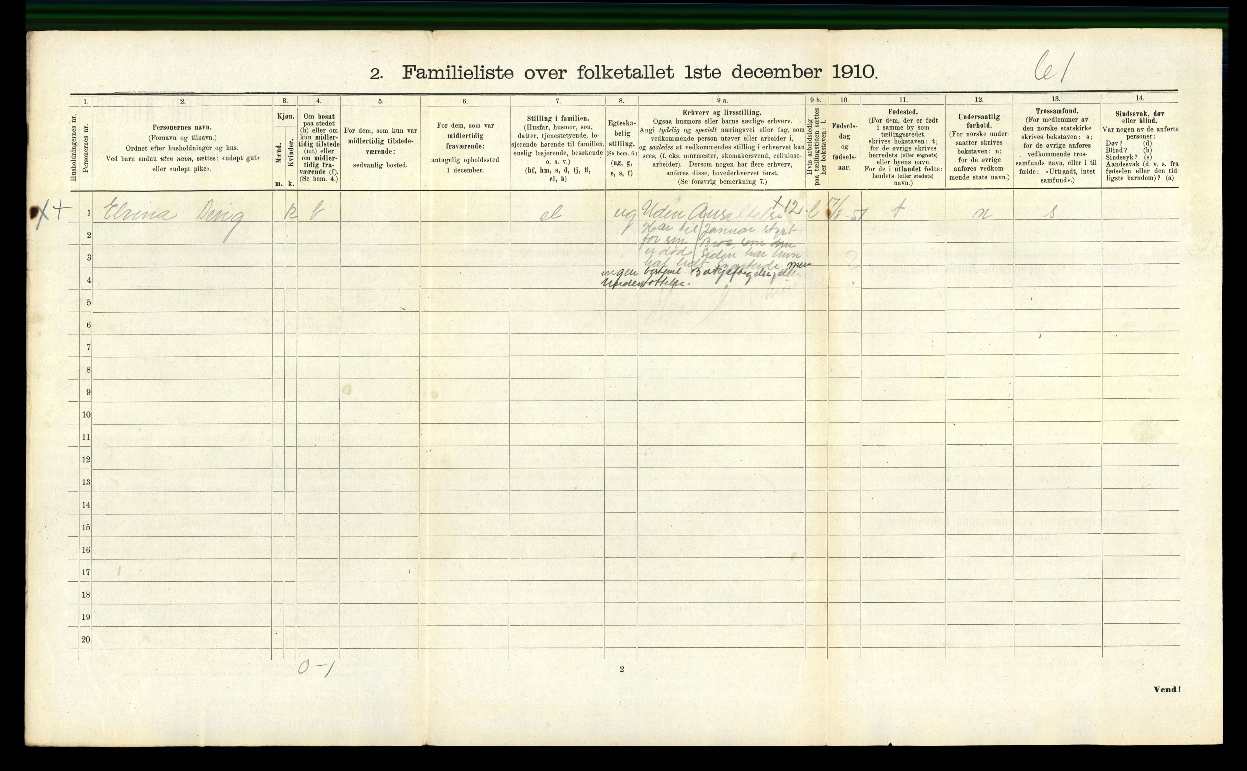 RA, 1910 census for Bergen, 1910, p. 40148