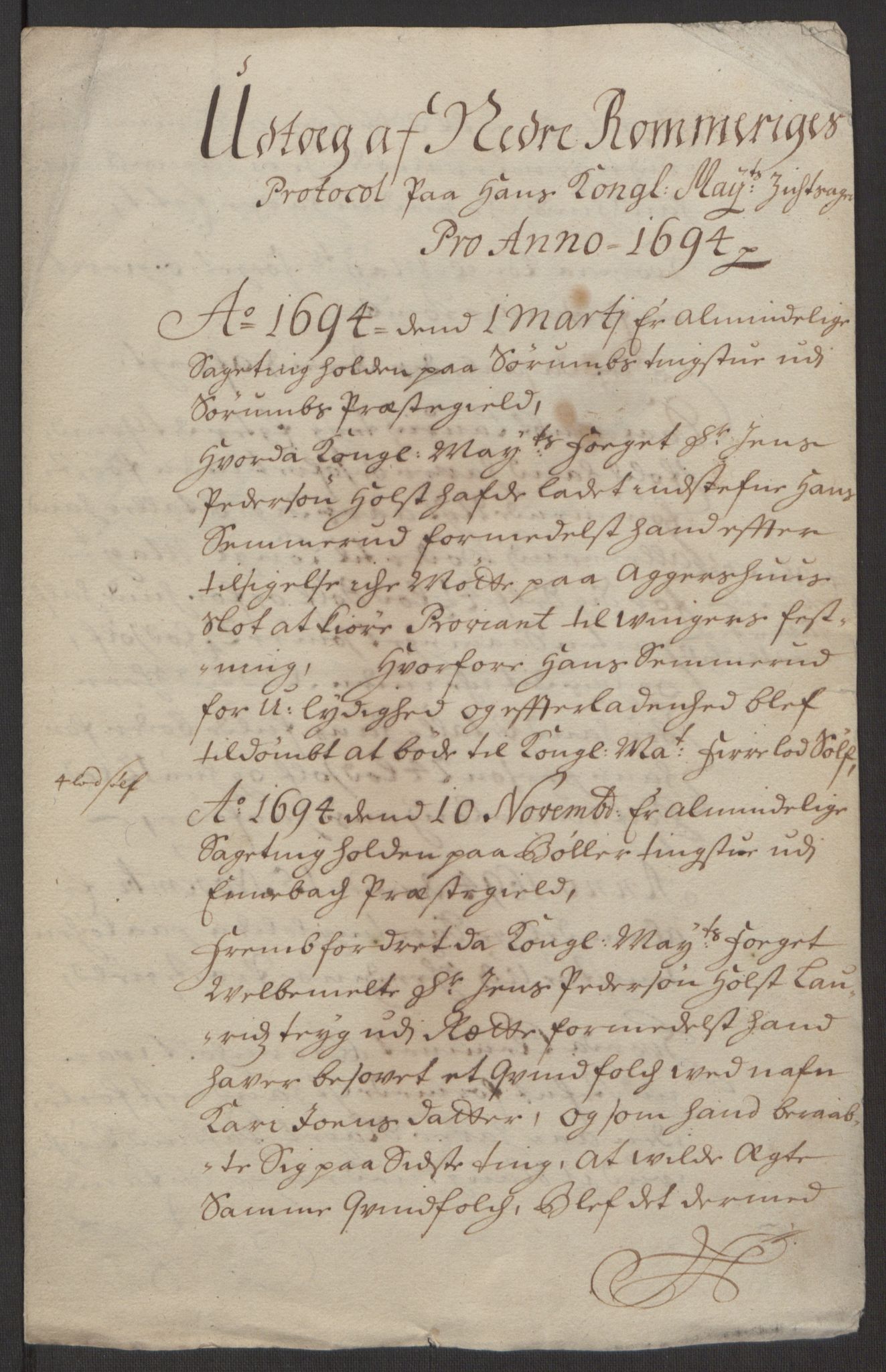 Rentekammeret inntil 1814, Reviderte regnskaper, Fogderegnskap, RA/EA-4092/R11/L0579: Fogderegnskap Nedre Romerike, 1694-1695, p. 24