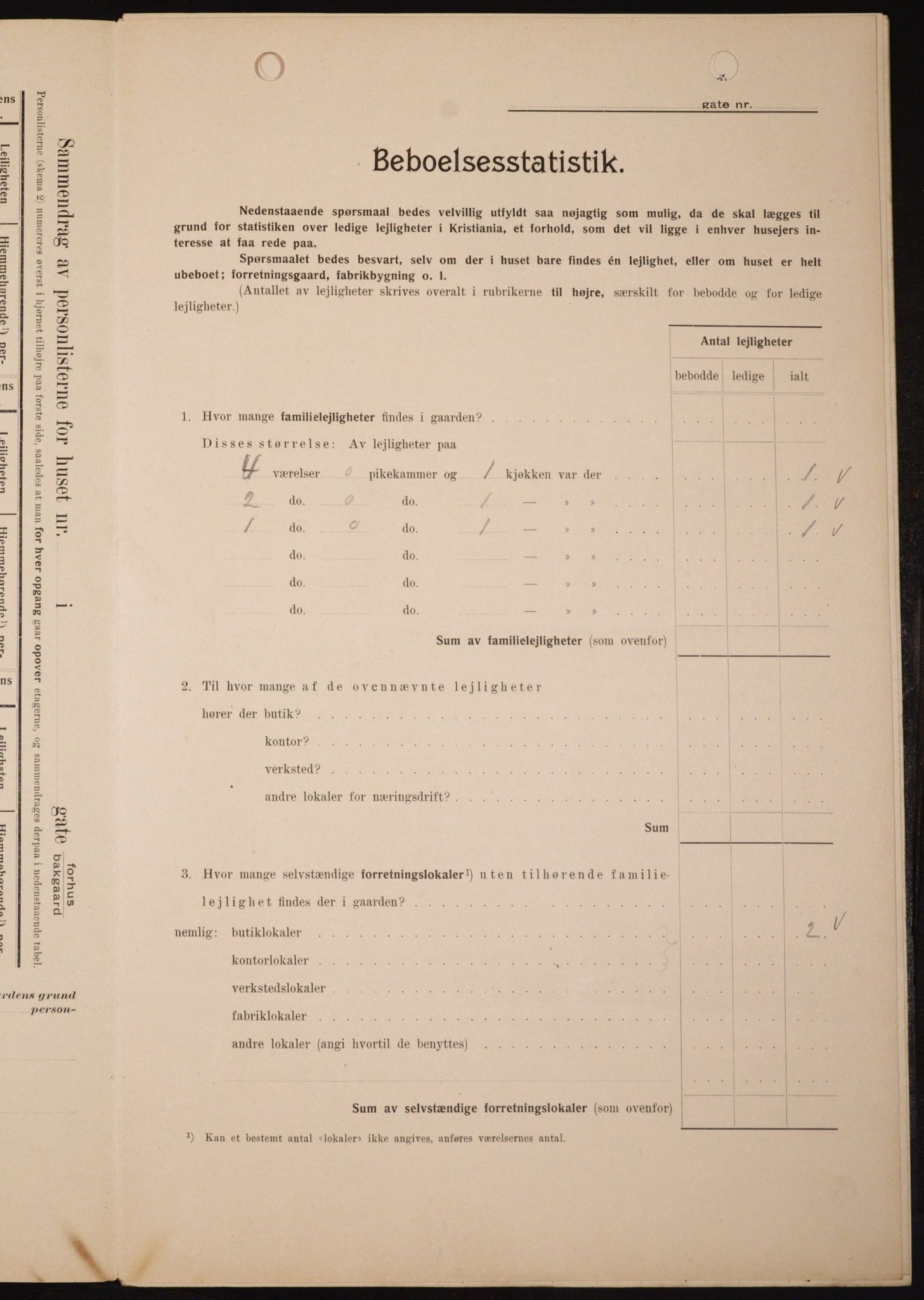 OBA, Municipal Census 1909 for Kristiania, 1909, p. 66996