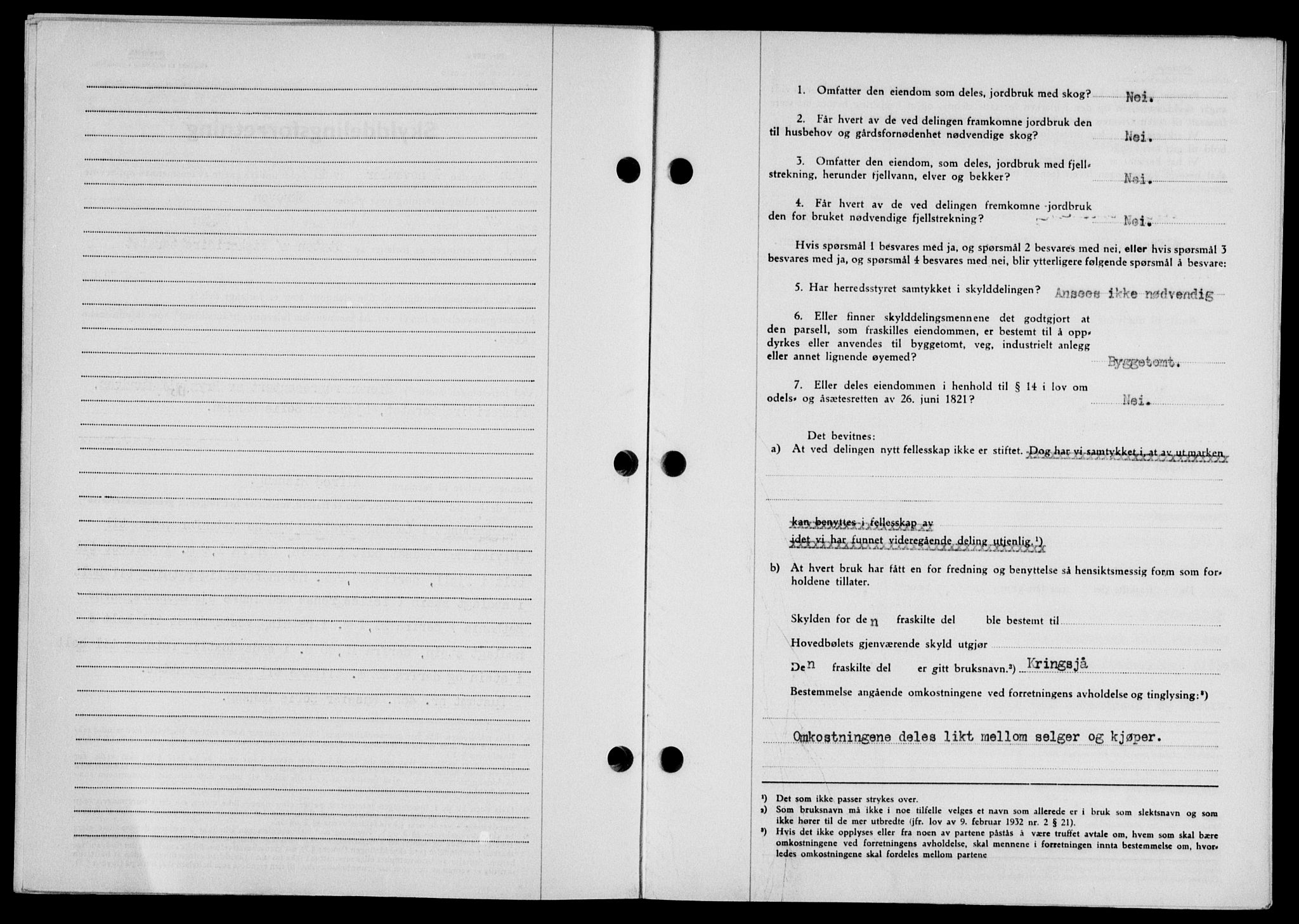 Lofoten sorenskriveri, SAT/A-0017/1/2/2C/L0020a: Mortgage book no. 20a, 1948-1949, Diary no: : 2841/1948